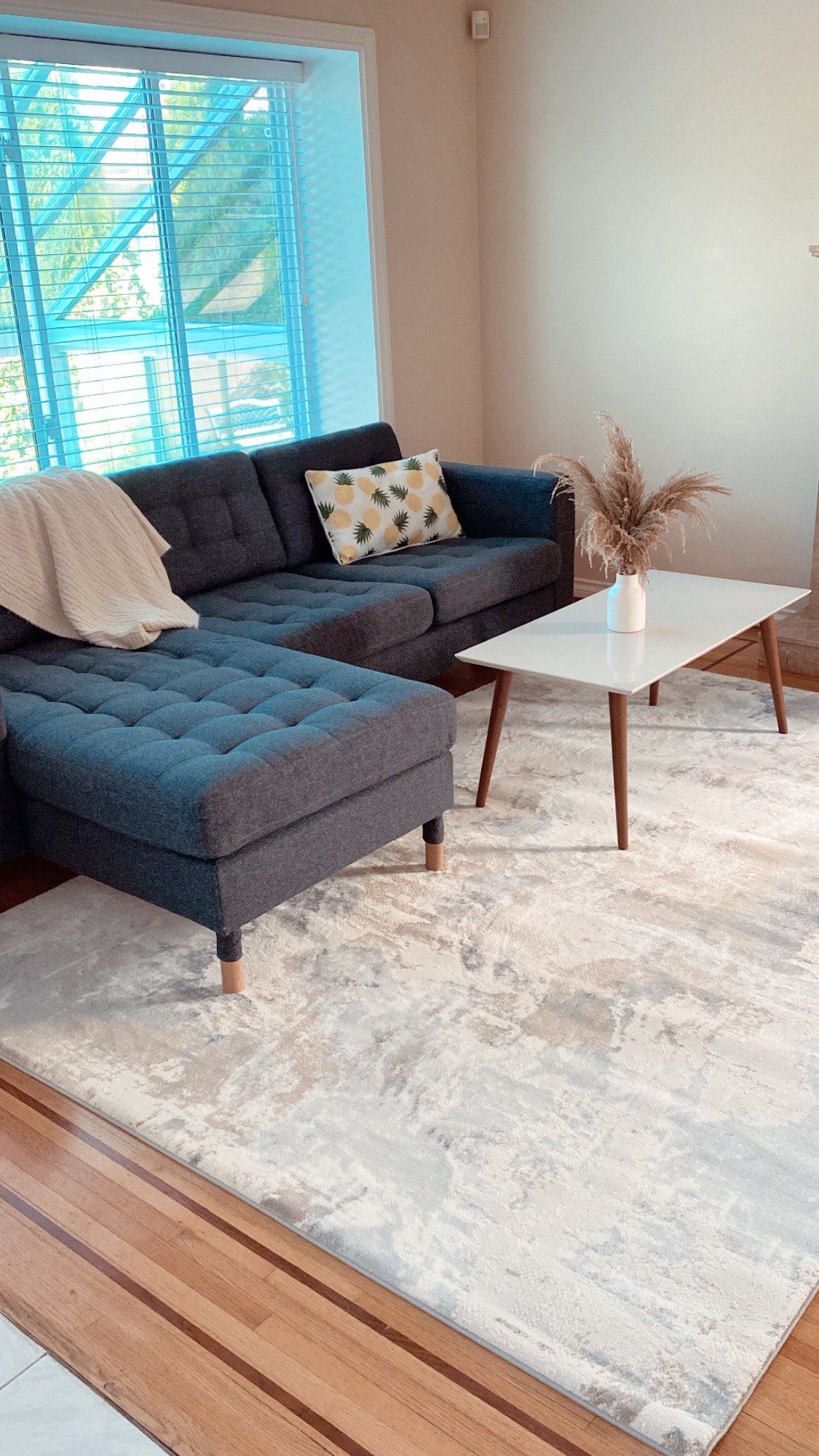 IKEA MORABO in dark grey / wooden legs