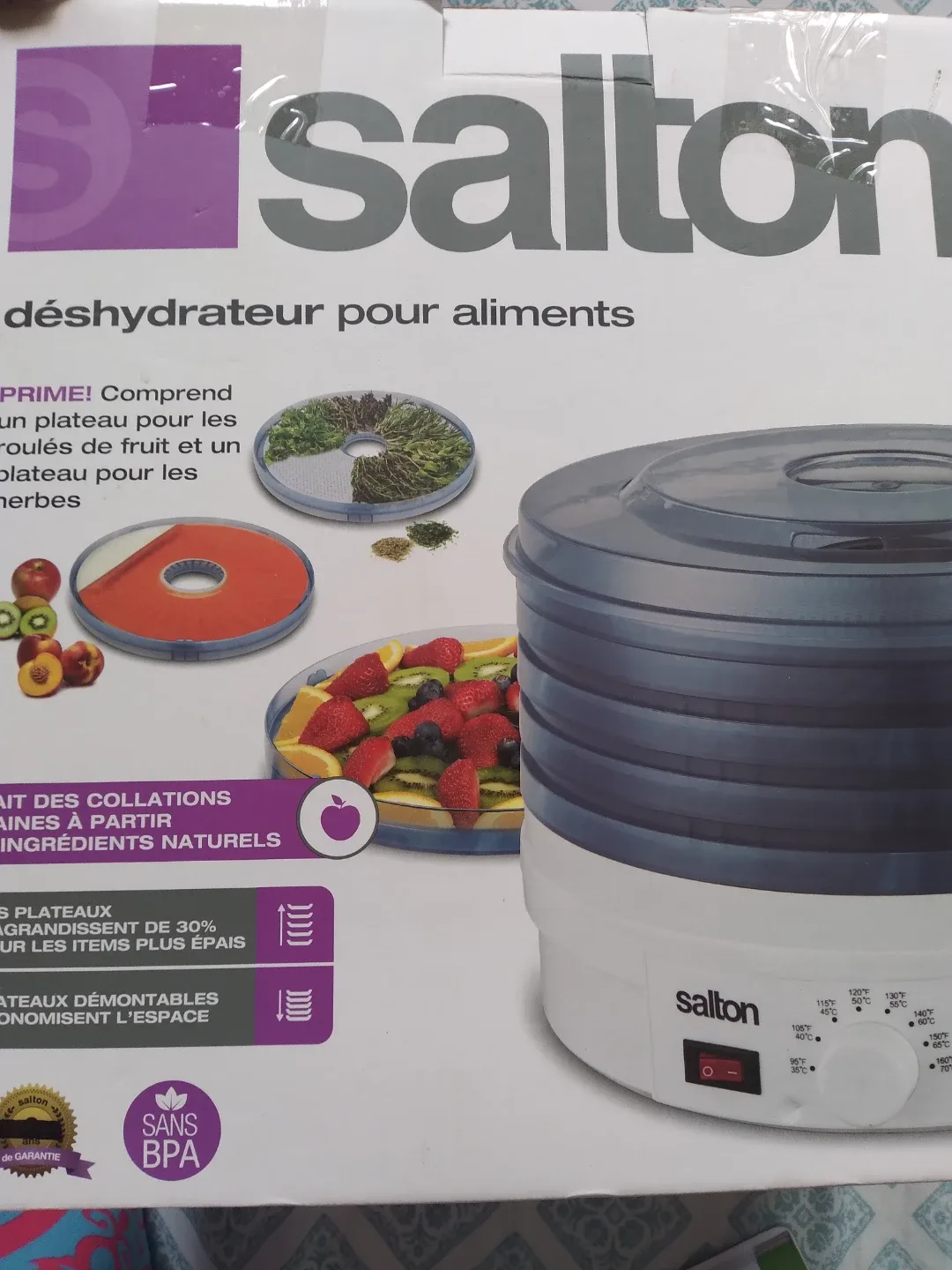 Salton Food Dehydrator - New in Box thumbnail