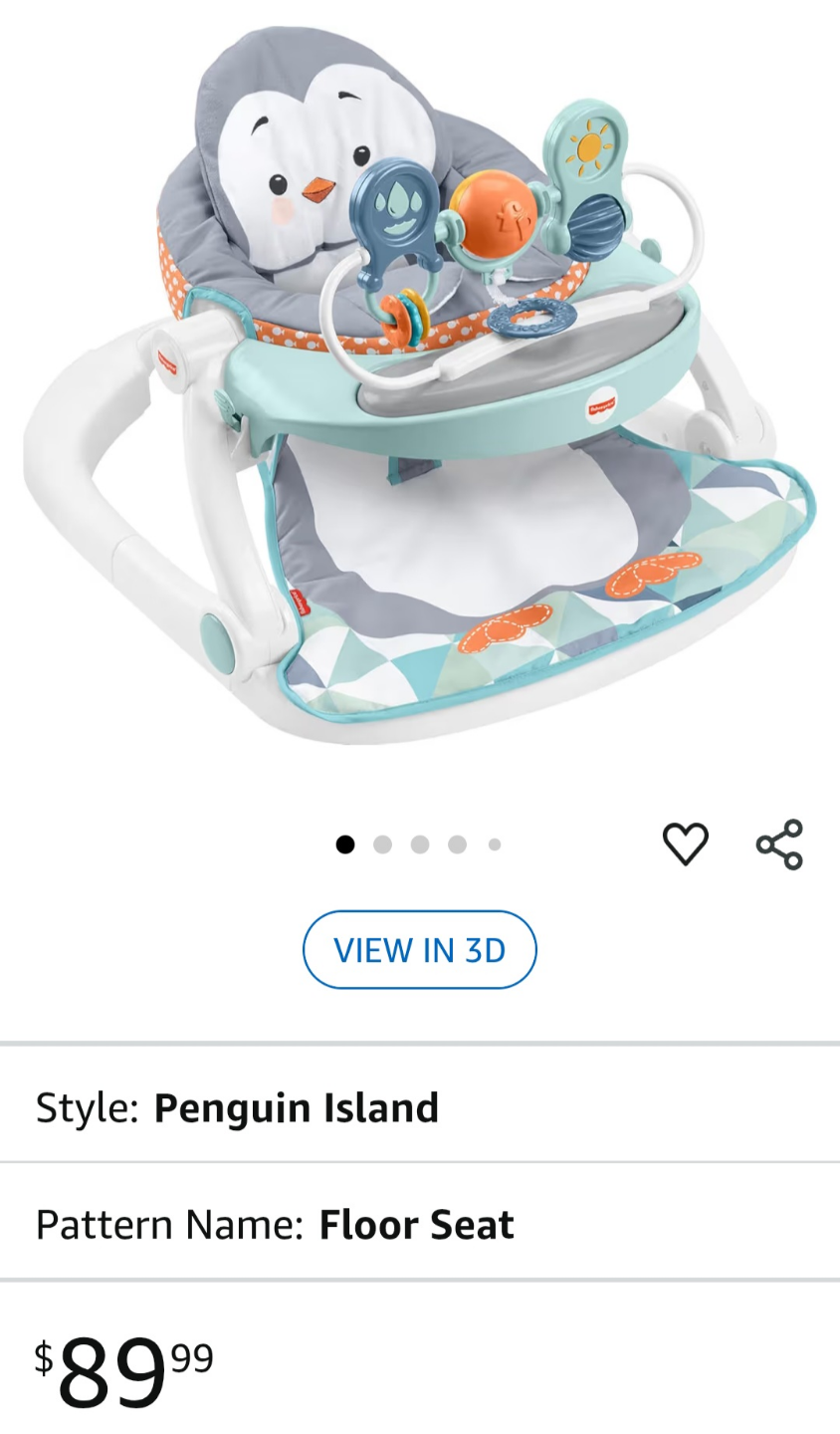 Fisher-Price Sit-Me-Up Floor Seat - Penguin Island