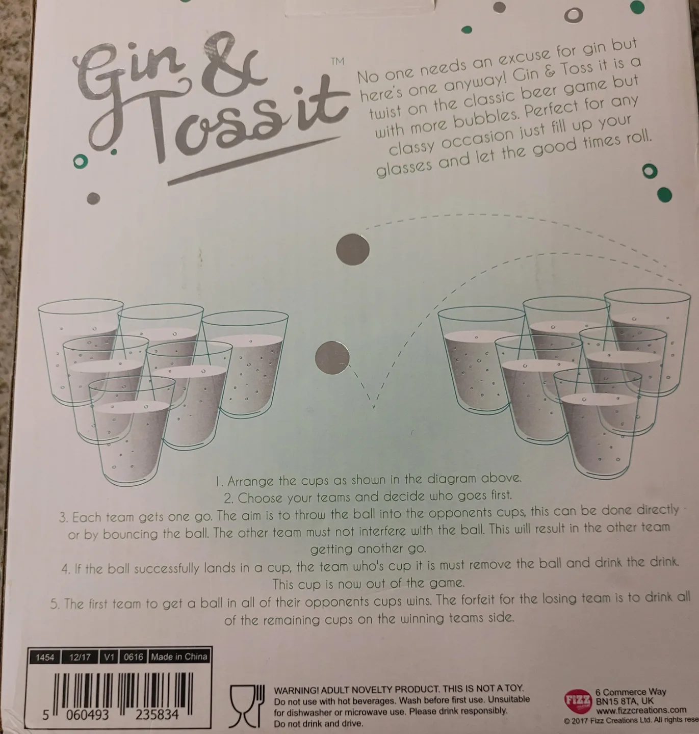 Gin & Toss It Game Set plz see all pictures image indicator(6)