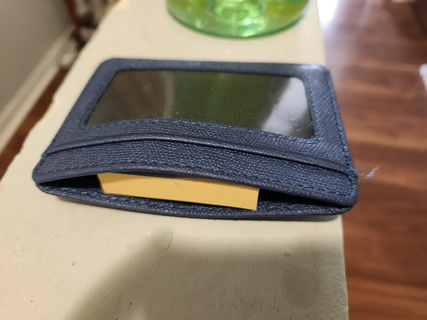 Navy Blue Leather Card Holder image indicator(3)
