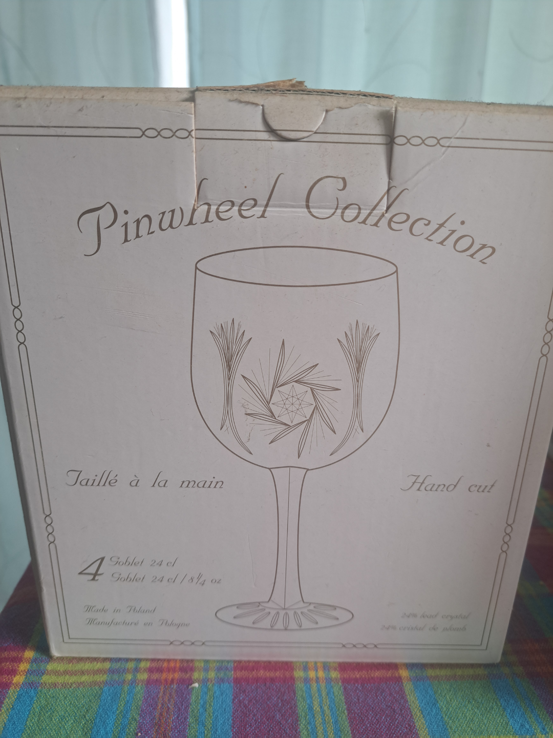 Brilliant Cristal Polonaise Pinwheel Collection Wine Glass