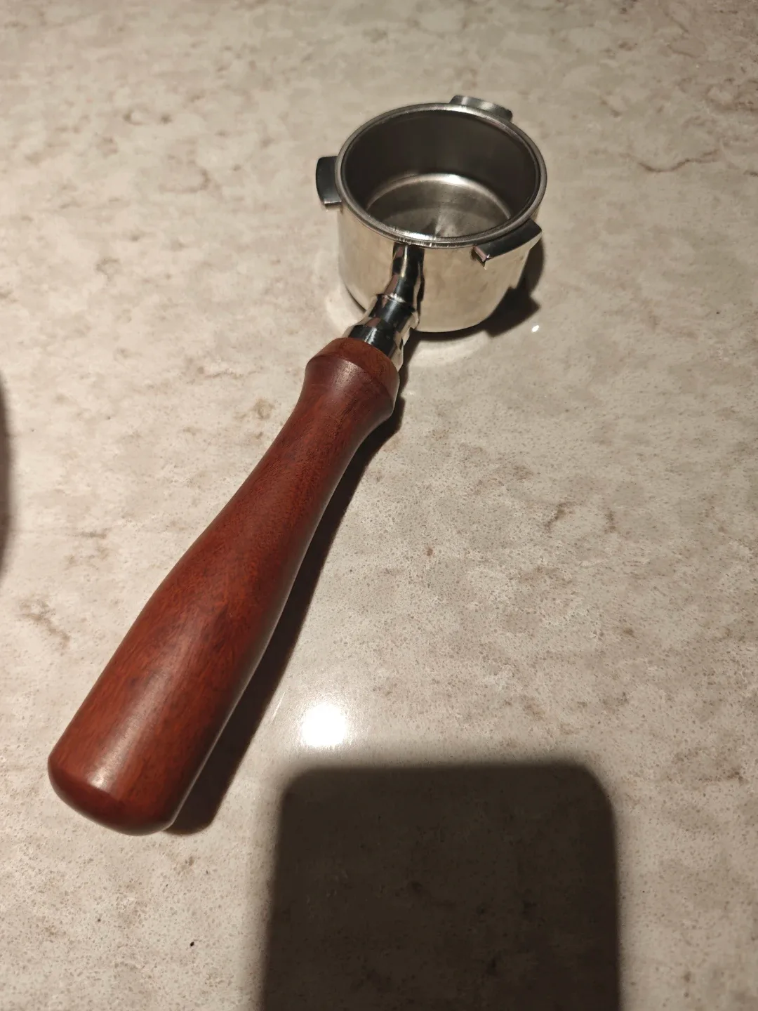 Espresso Portafilter with Wooden Handle thumbnail