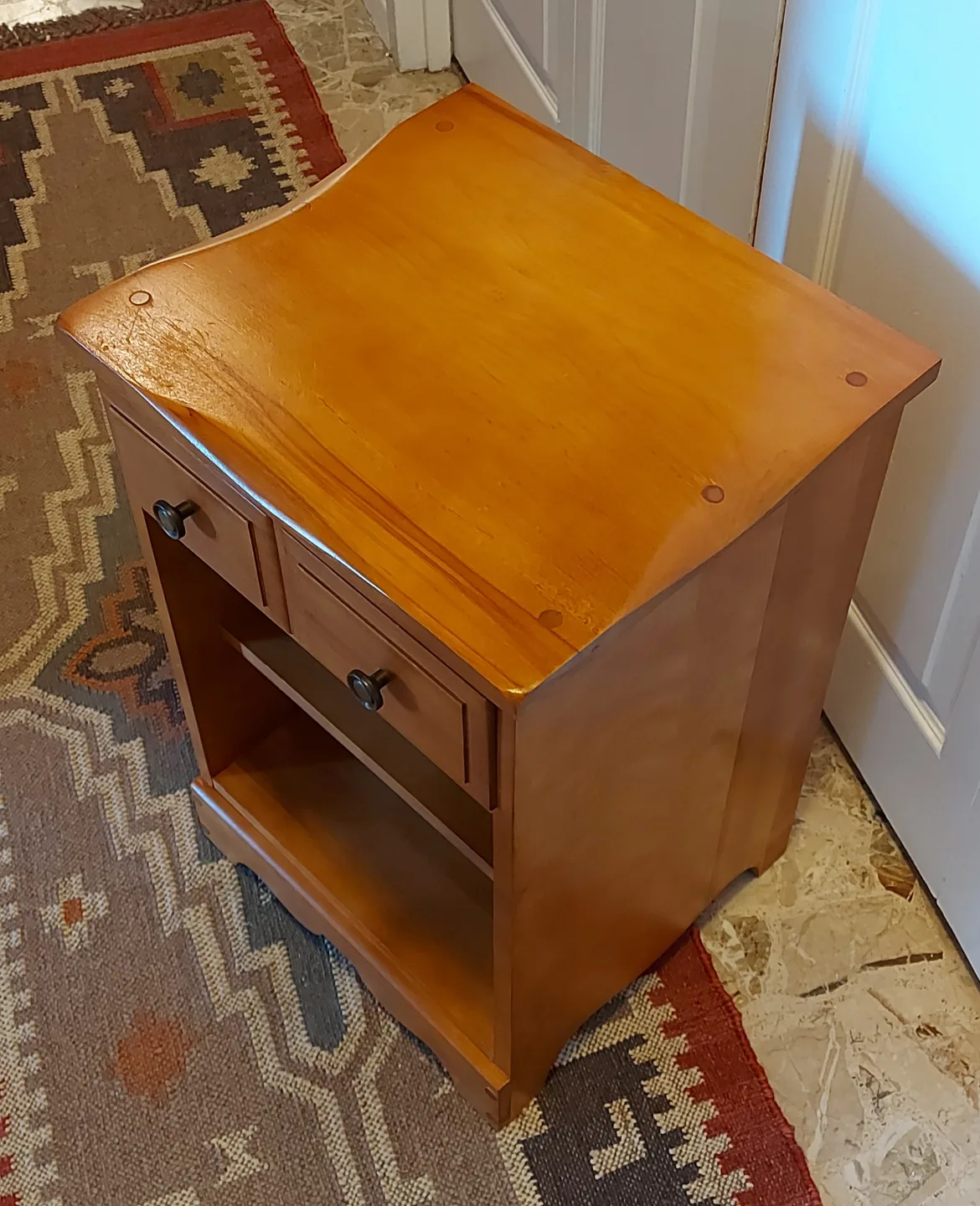 Wooden bedside table image indicator(4)