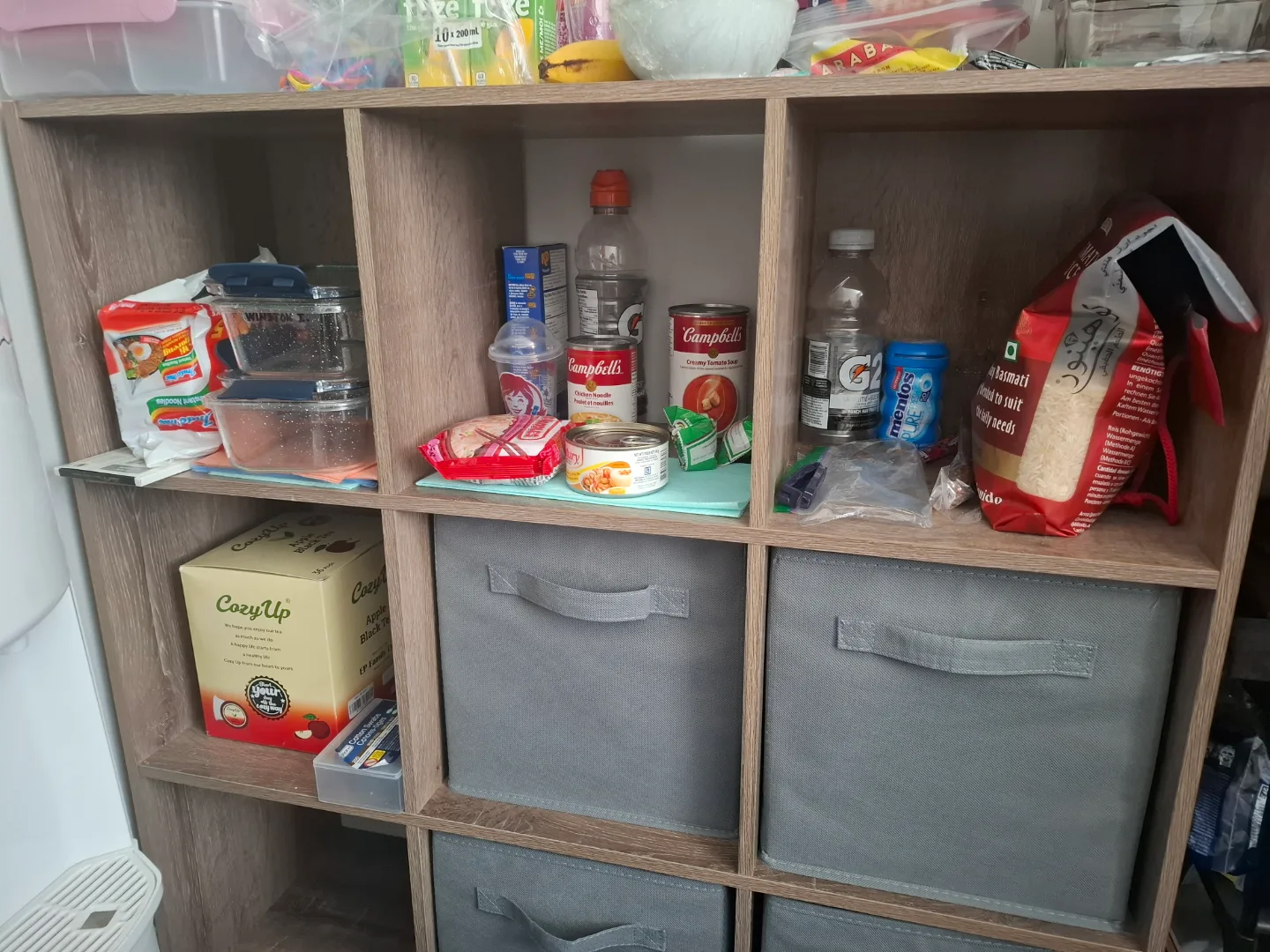 Cube Organizer Shelf with Fabric Drawers thumbnail
