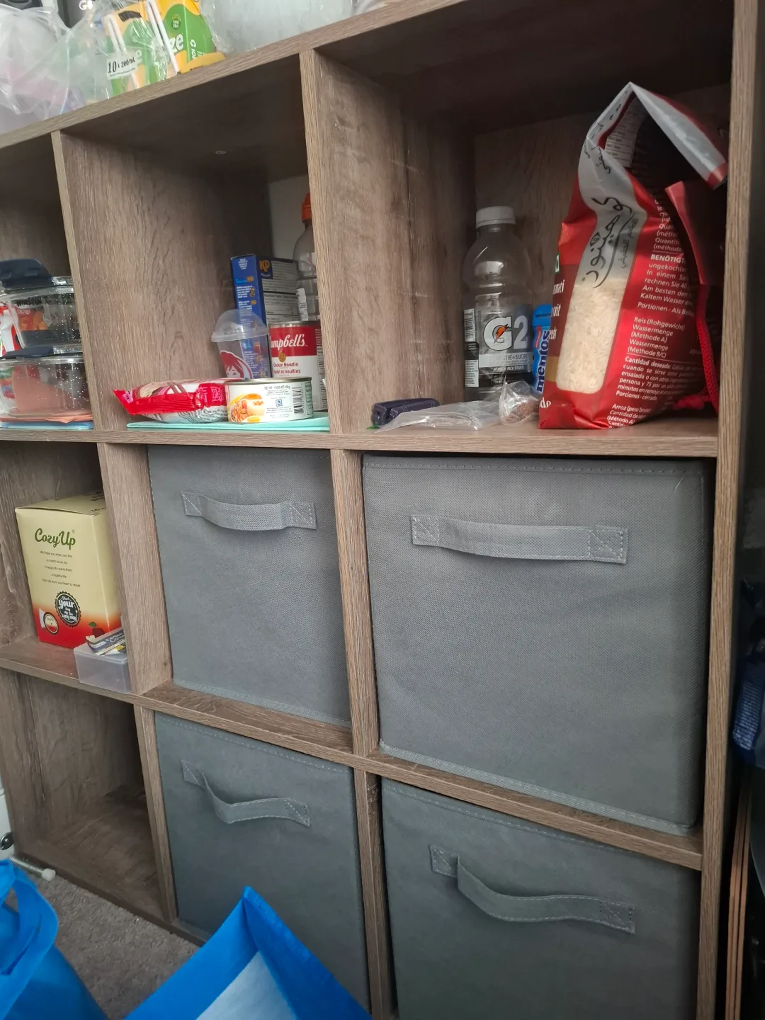 Cube Organizer Shelf with Fabric Drawers image indicator(4)