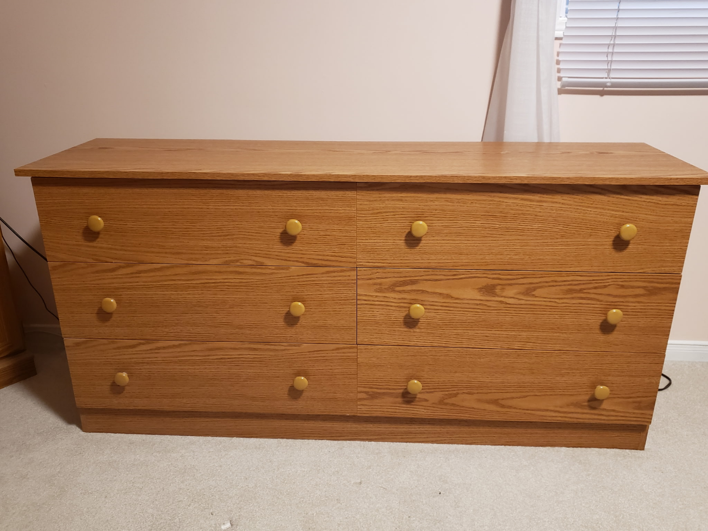 Oak Six-Drawer Dresser