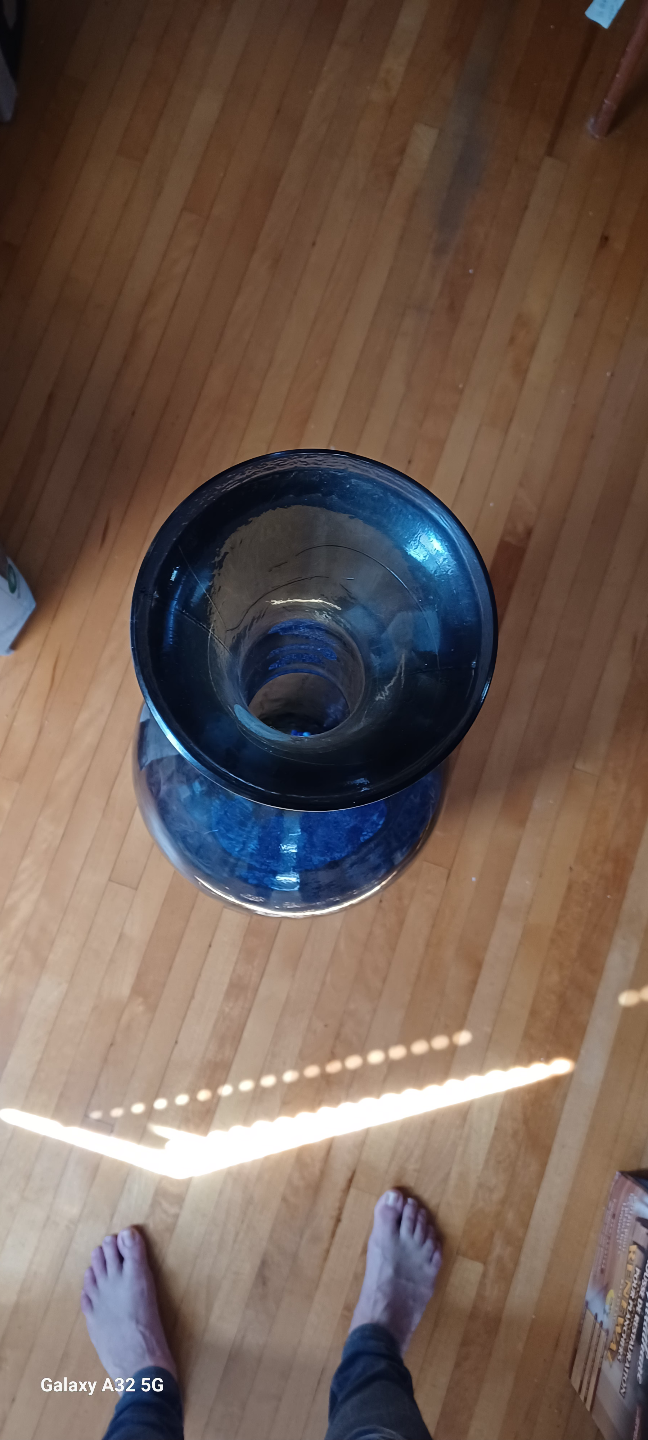 Large Recycled Glass Vase - Hand Made in Spain - photo 2