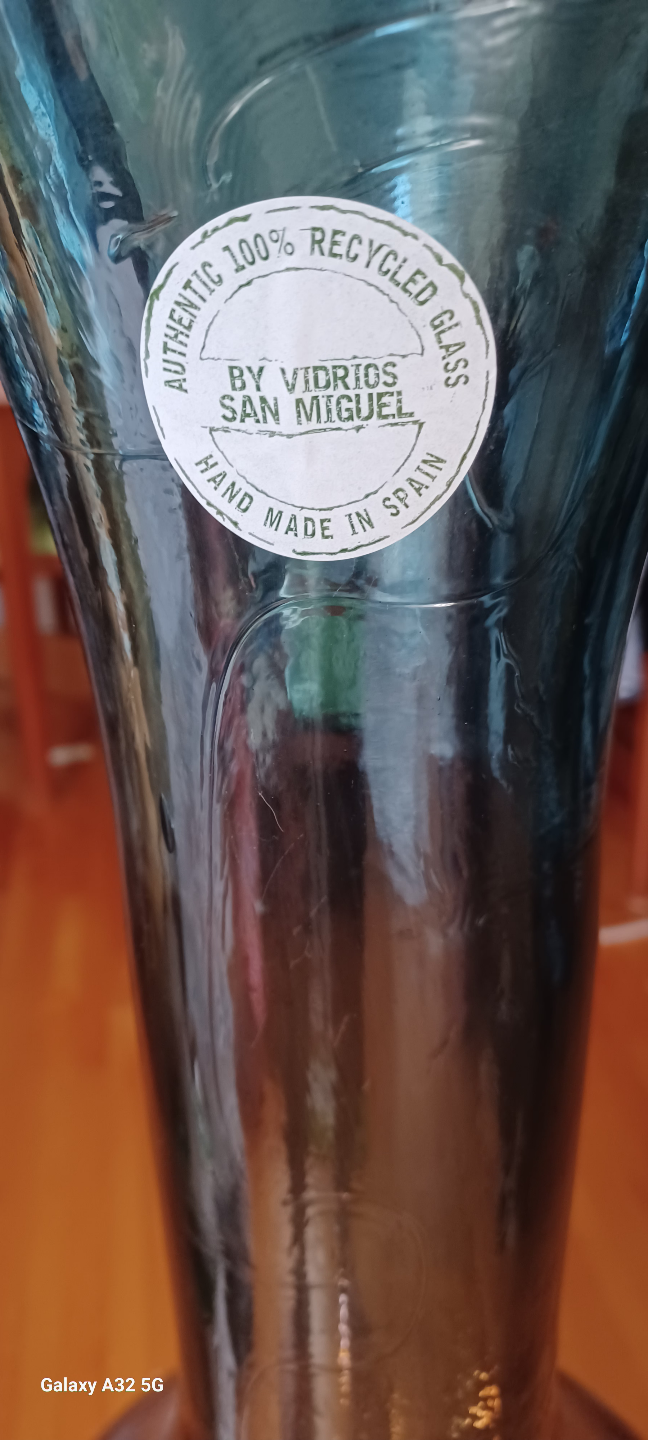 Large Recycled Glass Vase - Hand Made in Spain - photo 3