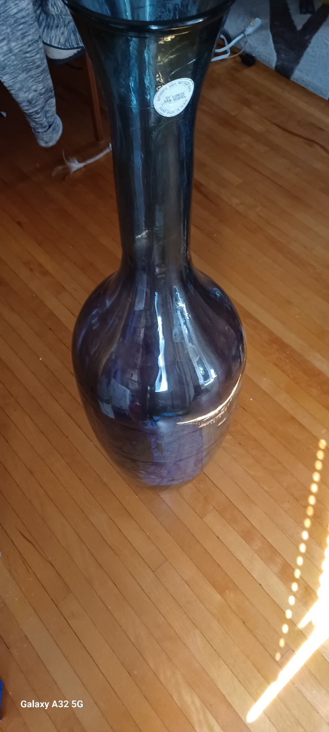 Large Recycled Glass Vase - Hand Made in Spain - photo 4