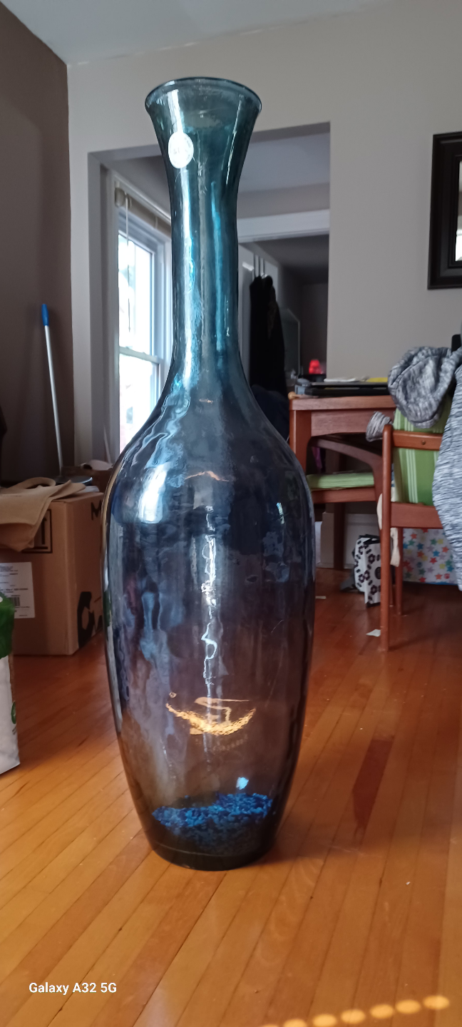 Large Recycled Glass Vase - Hand Made in Spain - photo 5