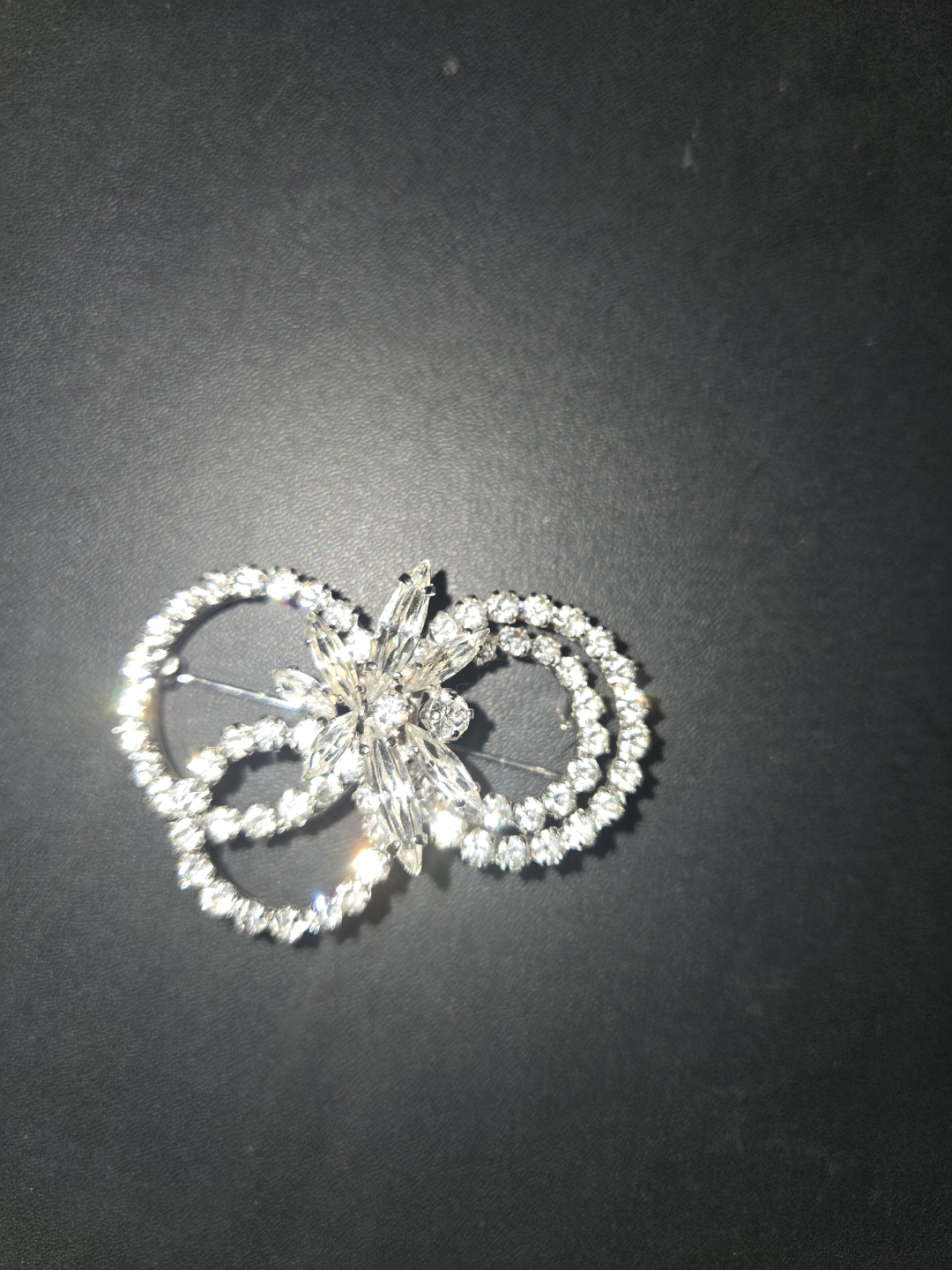 SHERMAN   Rhinestone Brooch