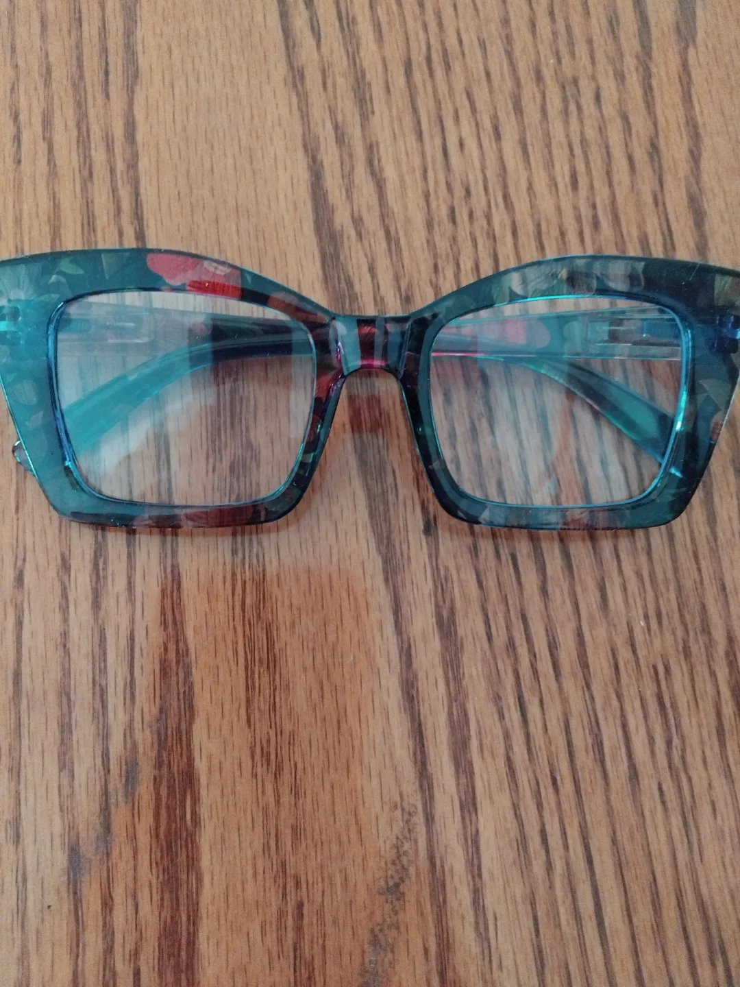 3.0 Floral Cat Eye Blue Light Glasses image indicator(4)