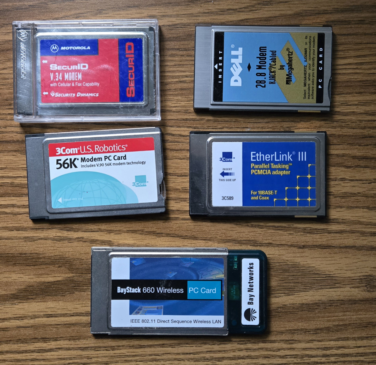 Lot of vintage PCMCIA cards