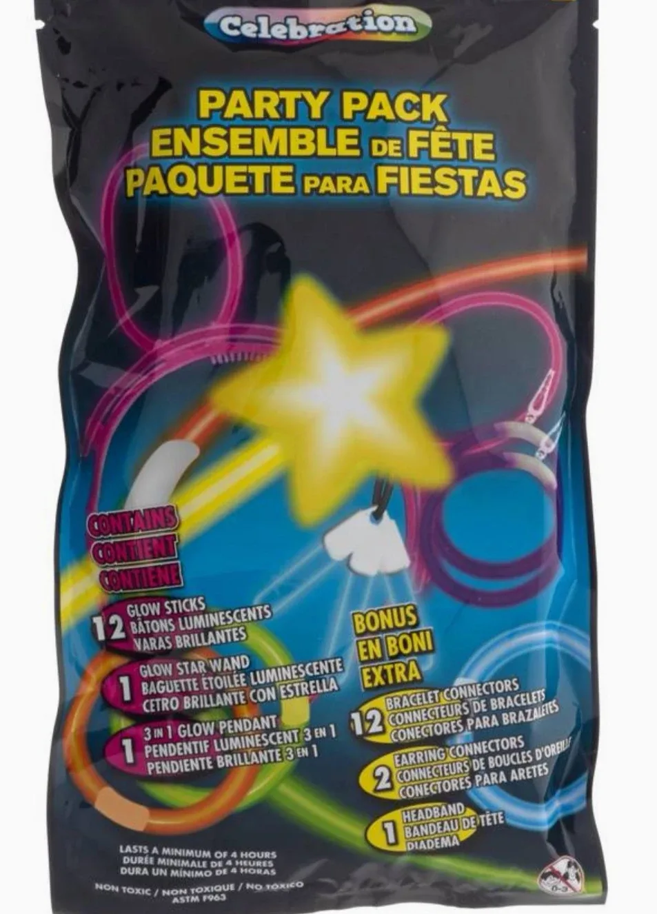 Celebration Party Pack Glow Sticks and Accessories thumbnail