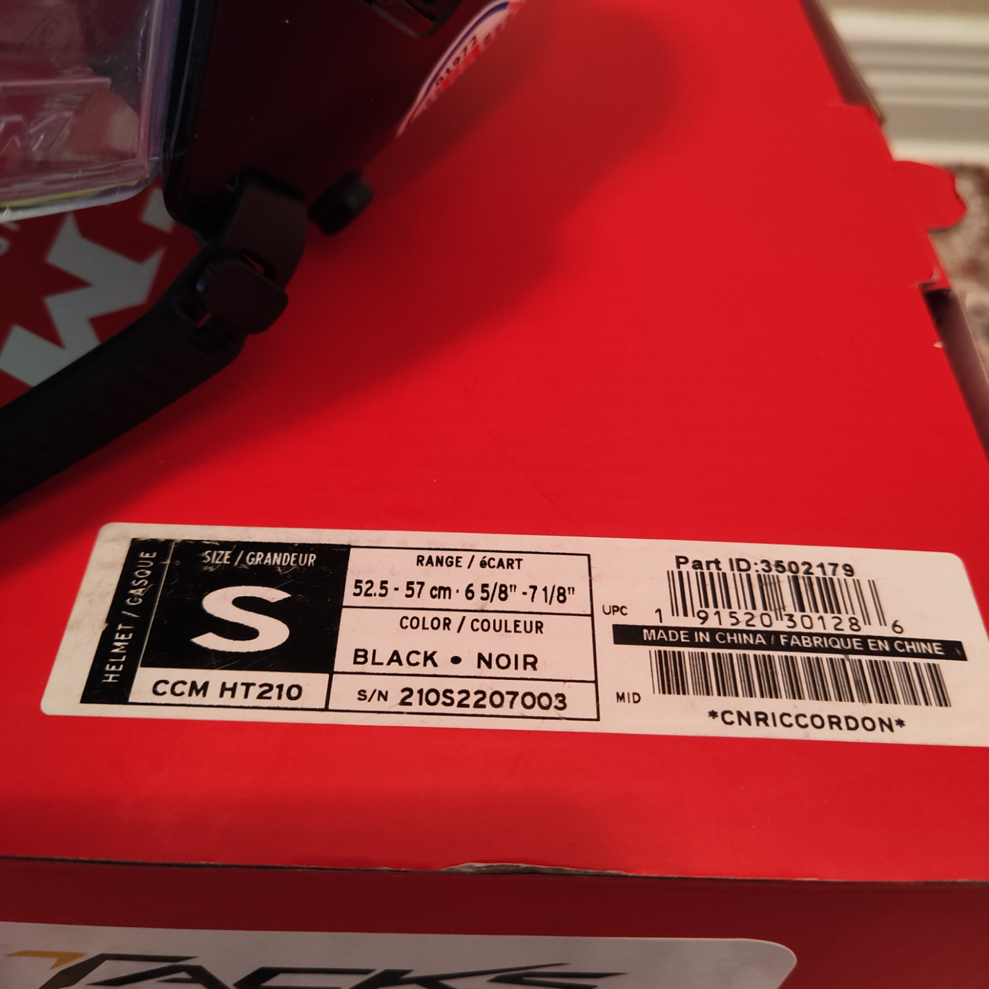 CCM Tacks 210 Hockey Helmet - Size Small (S) 🏒 - photo 5