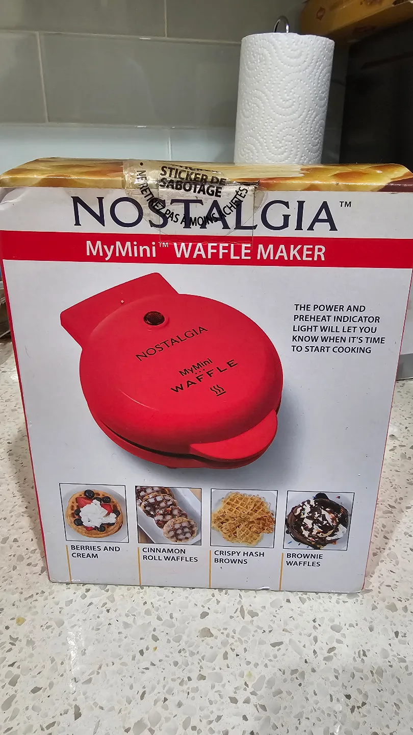 NOSTALGIA MyMini Waffle Maker -🥕 image indicator(2)
