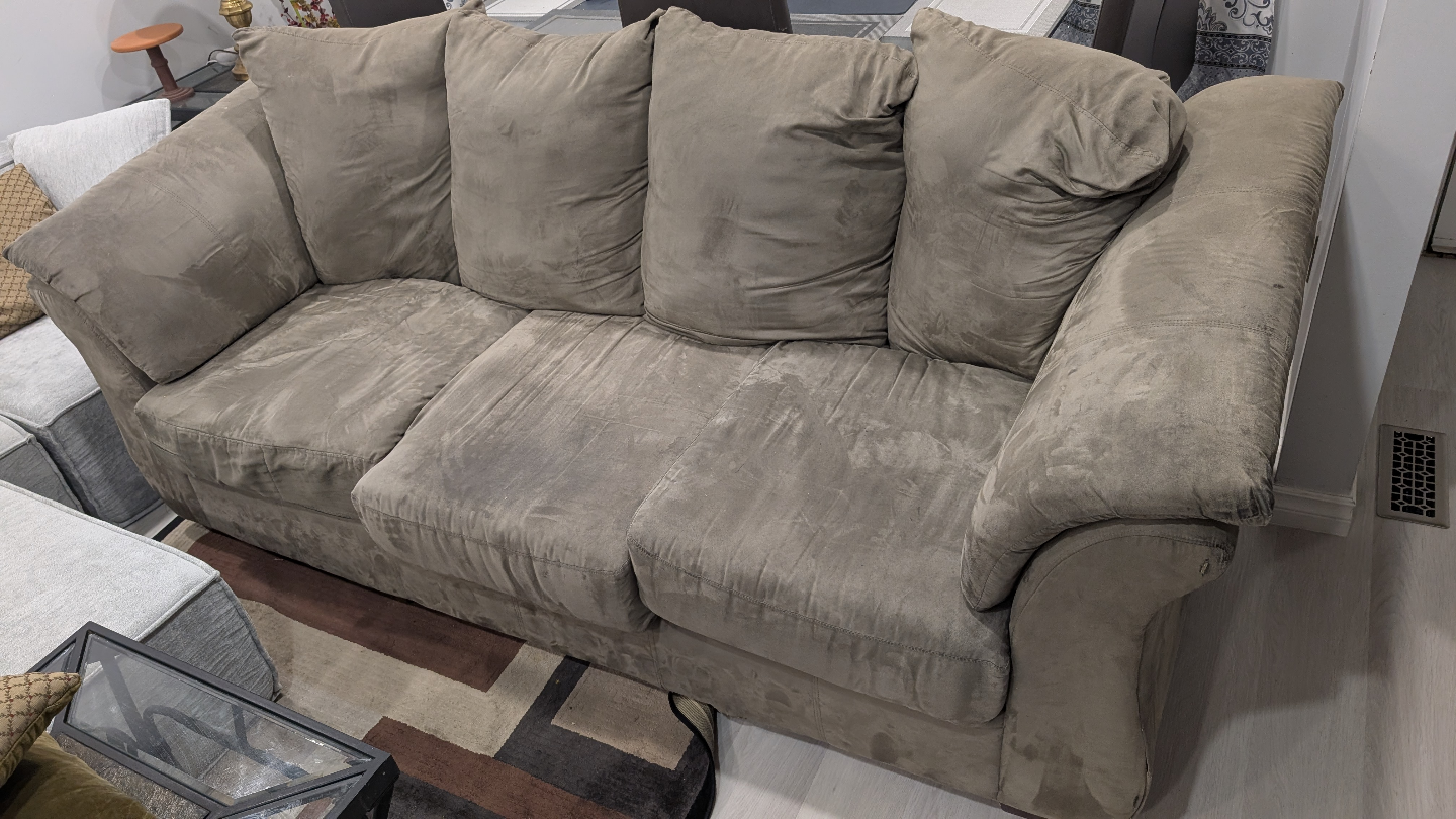Used Sofa and Loveseat Set - Taupe - photo 2