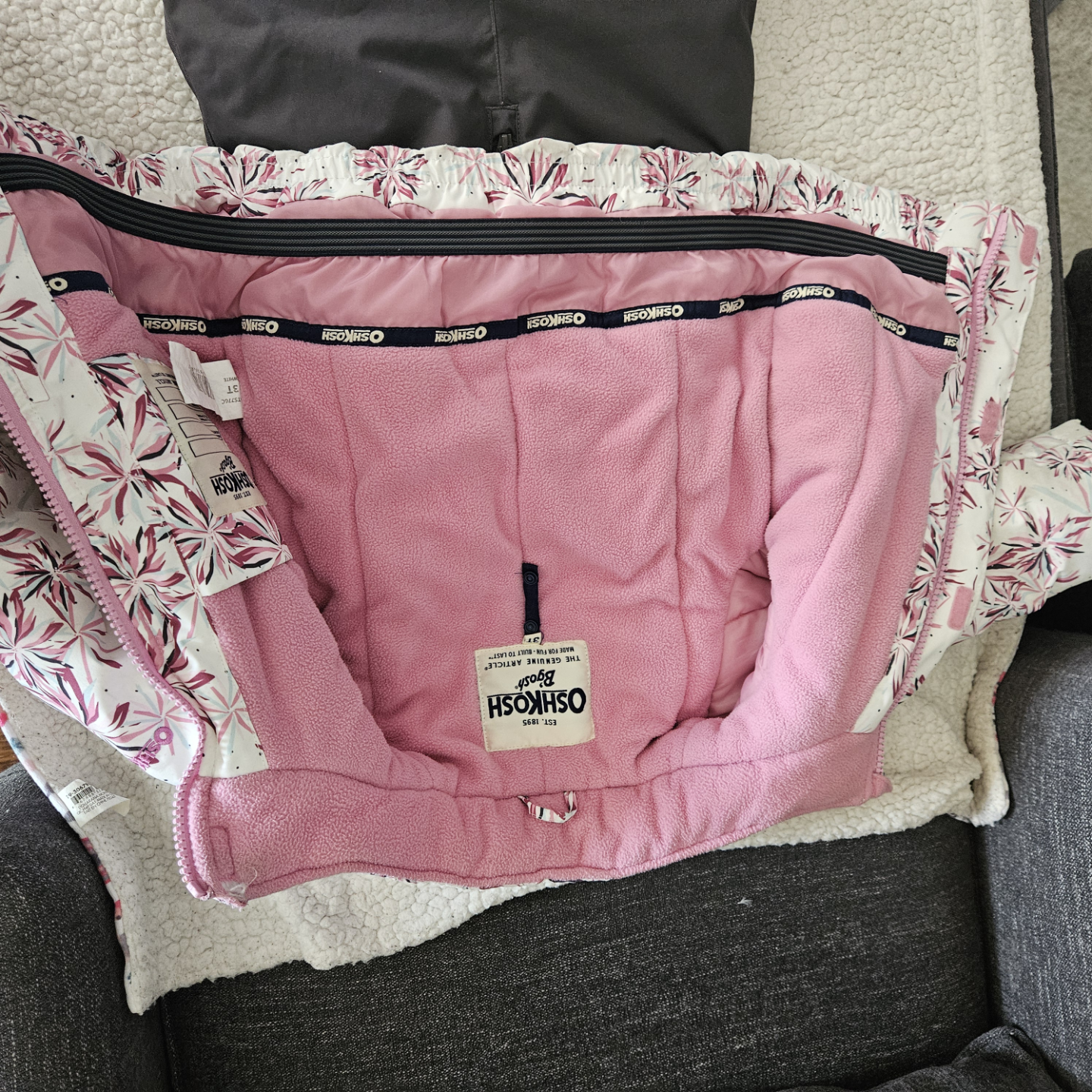 OshKosh B'gosh Girls' 3T Winter Snowsuit Set - photo 2