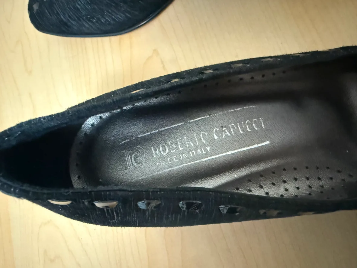 Roberto Capucci Women's Black Heels, Size 7 1/2 AA image indicator(3)