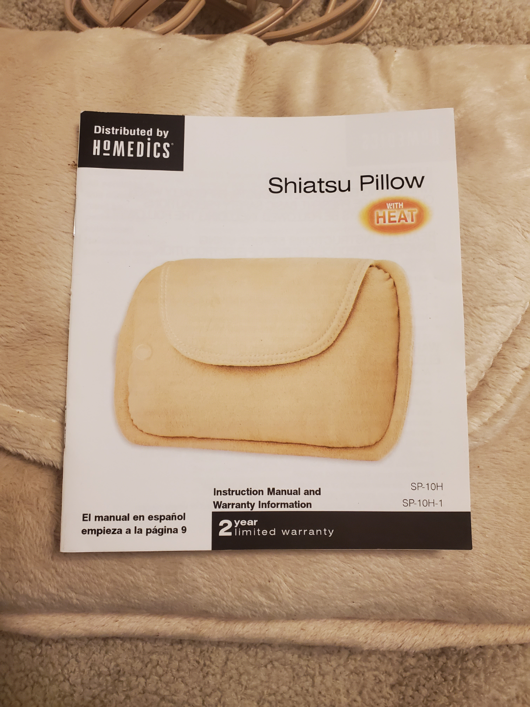 Homedics Shiatsu Pillow with Heat - Gently Used - photo 3