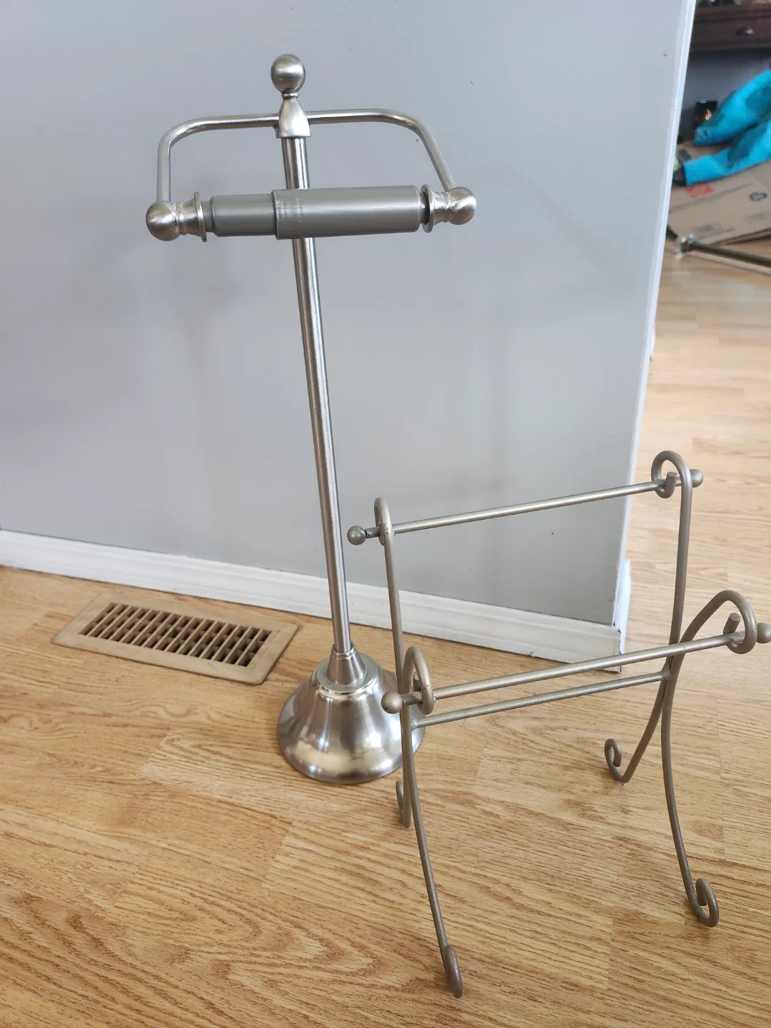 Freestanding Toilet Paper Holder and Towel Rack Set thumbnail