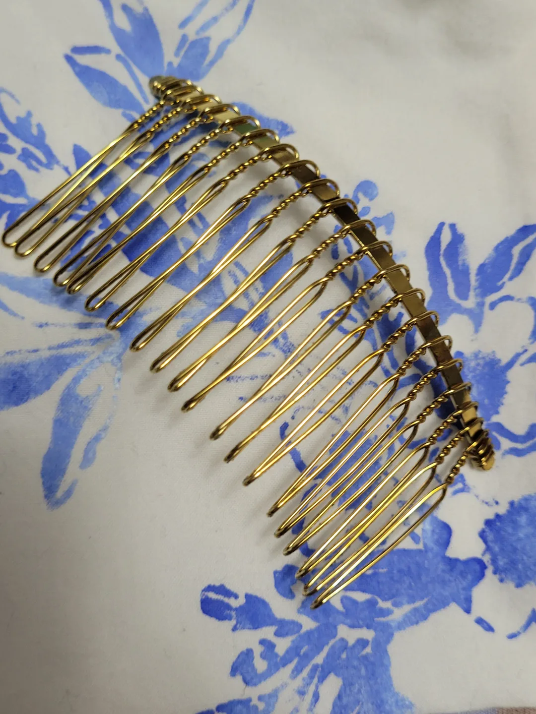 Hand-crafted Gold Hair Combs by Blue Feather Shoppe image indicator(3)