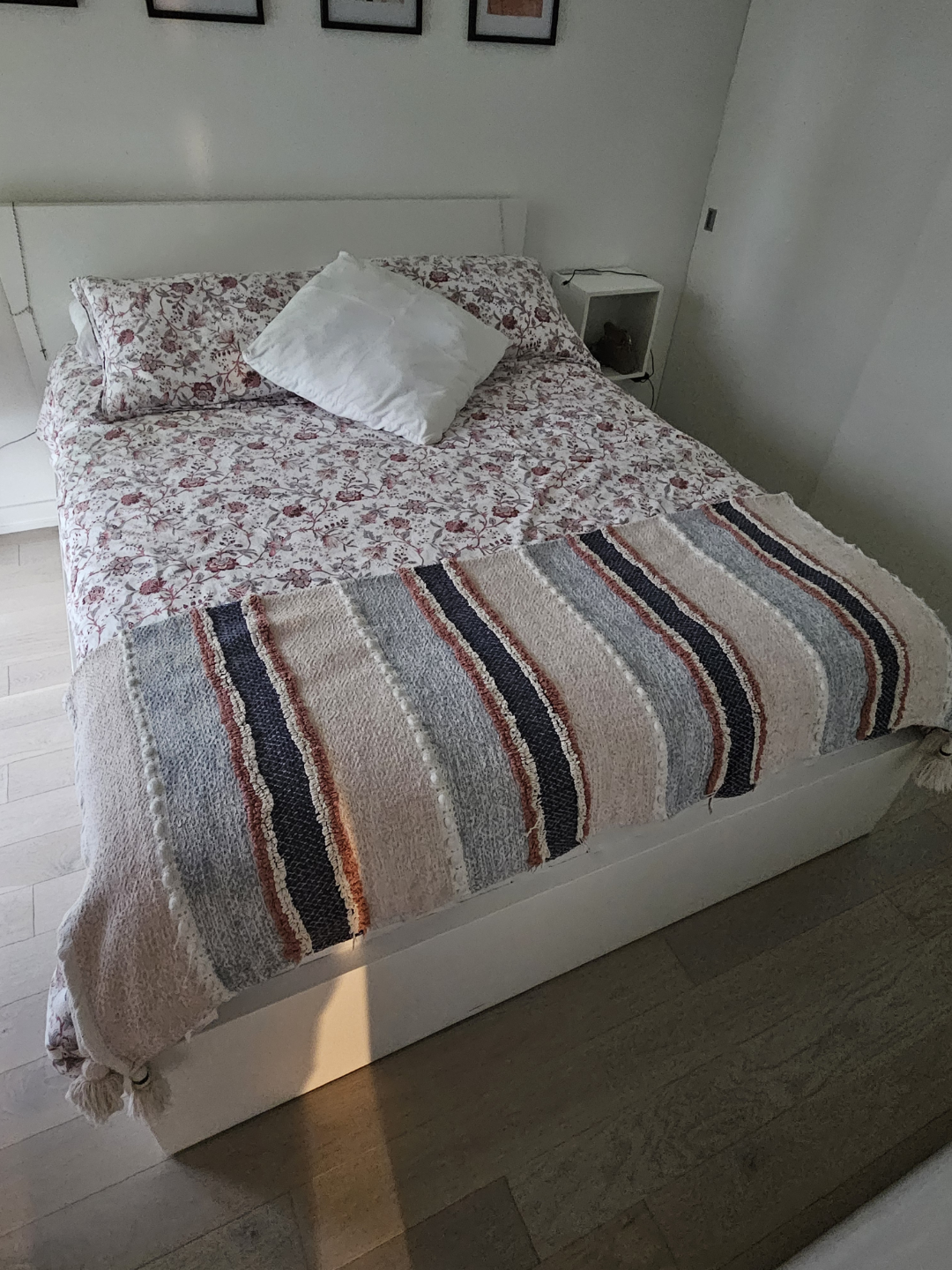 MOVING OUT SALE - IKEA MALM White Queen Bed Frame w Storage