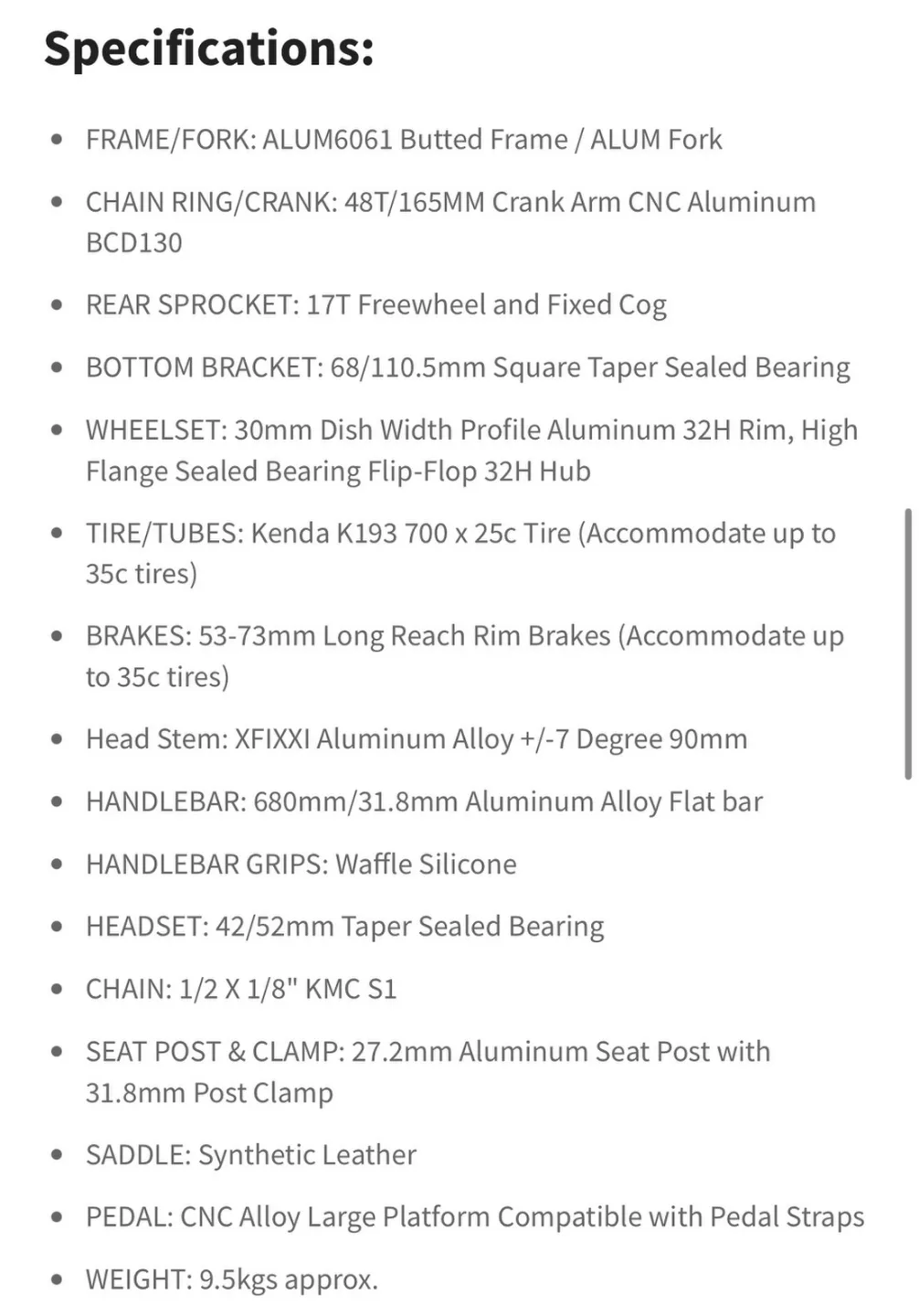 XFIXXI single speed / fixed gear triple triangle bike / bicycle image indicator(8)