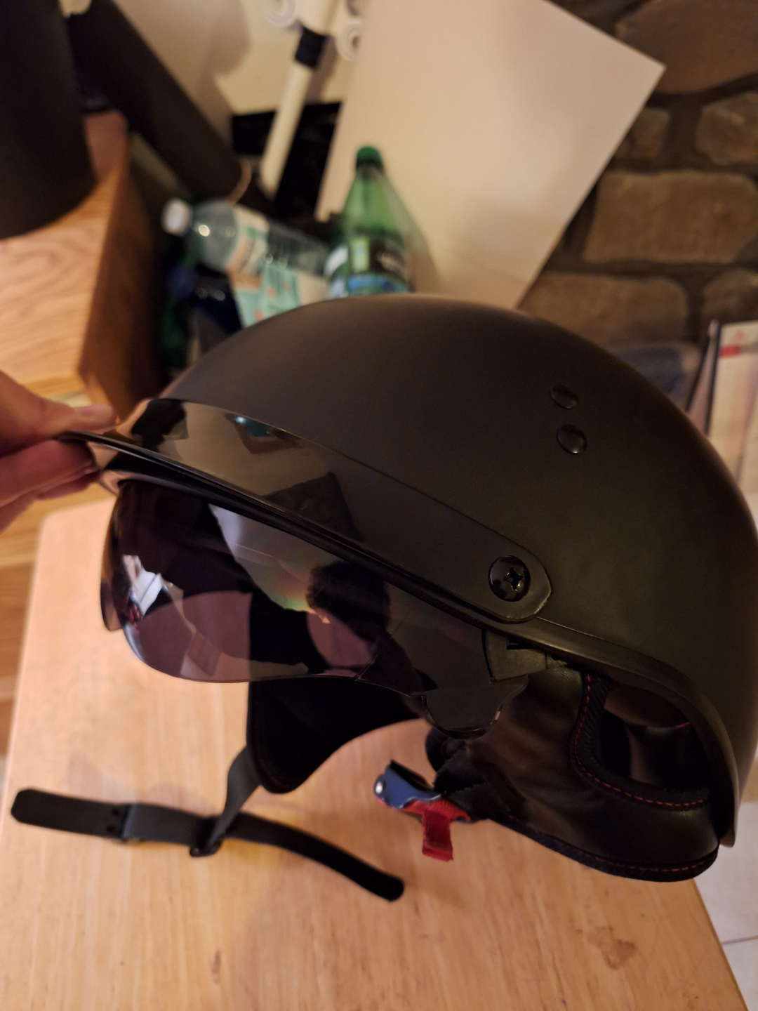 EXO DOT Approved Half Helmet - Black - photo 3