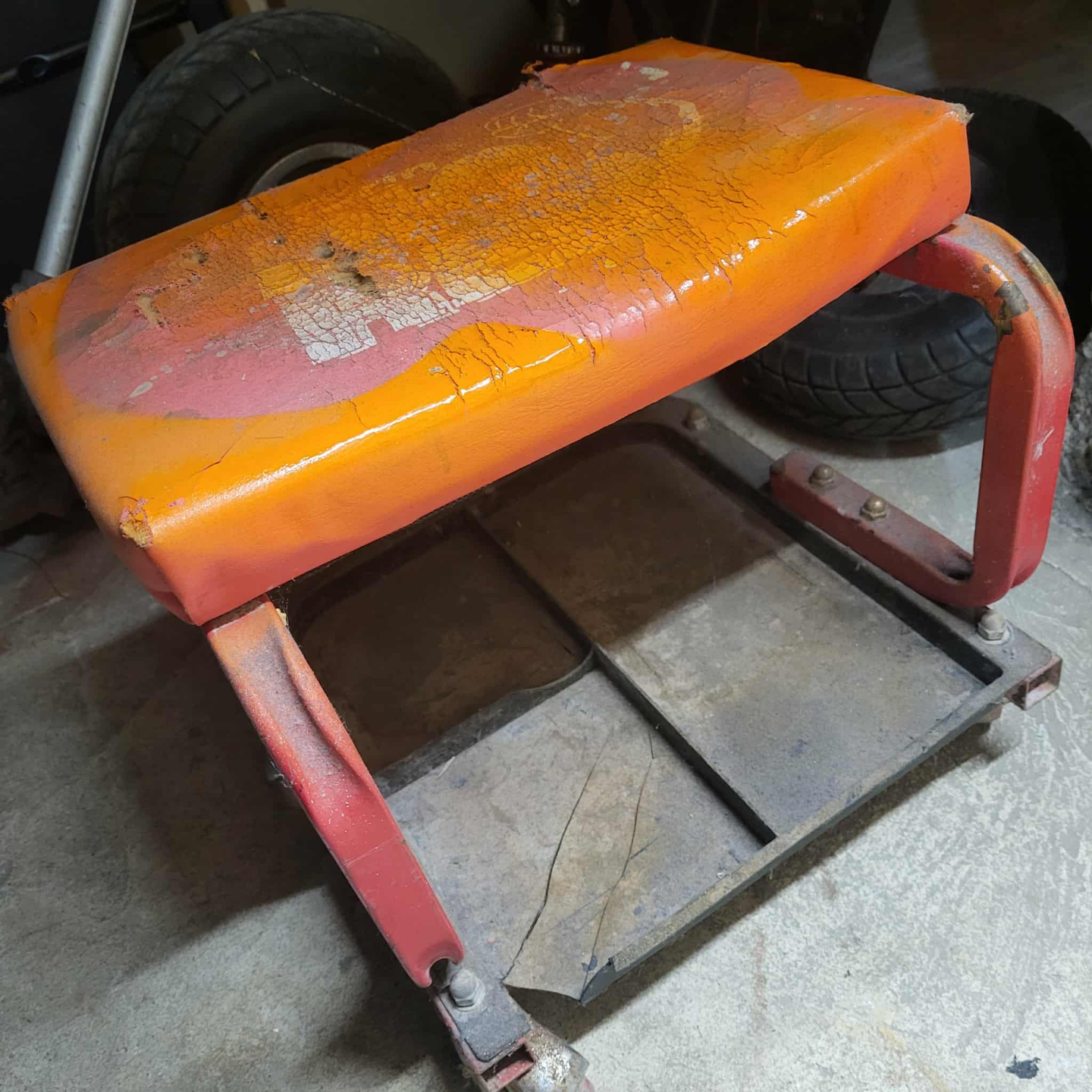 Vintage Mechanic's Creeper Stool - photo 2