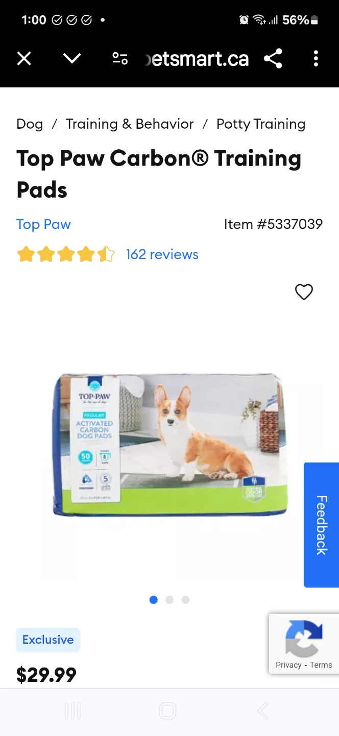 #freecycle Top Paw Activated Carbon Puppy Training Pads 49 pads image indicator(3)