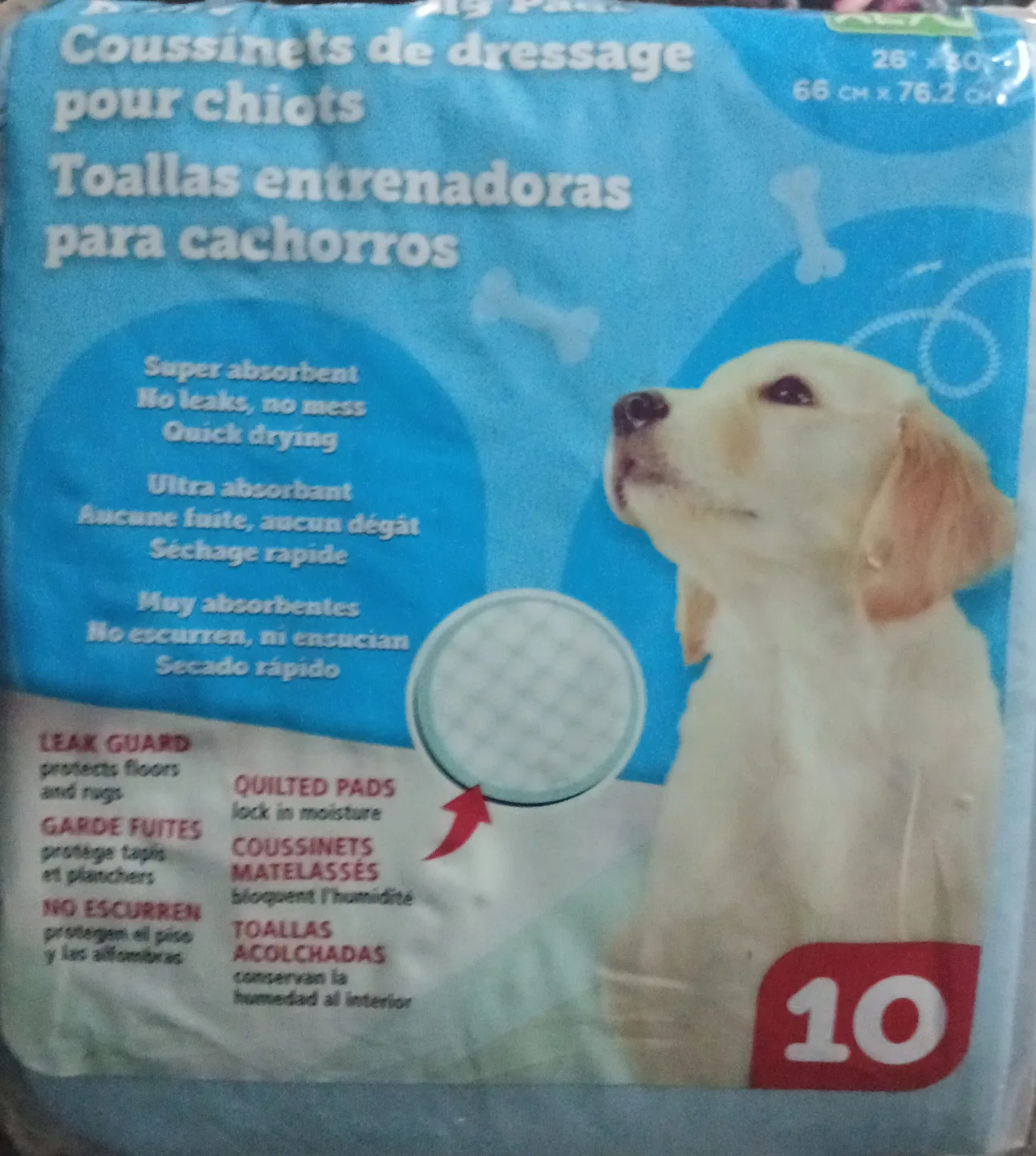 #freecycle Top Paw Activated Carbon Puppy Training Pads 49 pads image indicator(4)