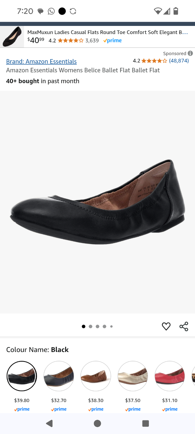 Amazon Essentials Women's Bellice Ballet Flat - photo 2