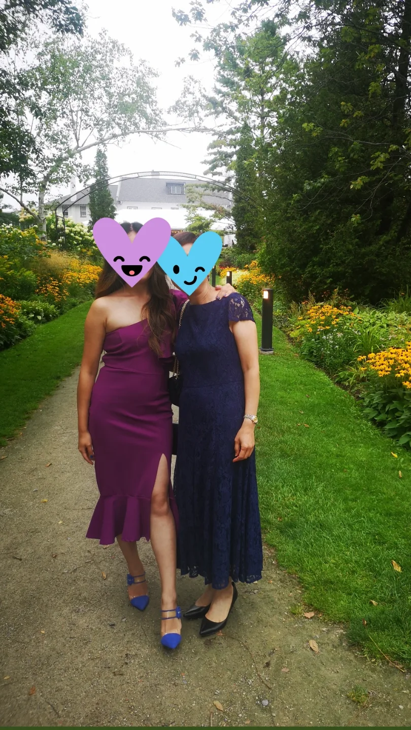 SHEIN XS Purple One-Shoulder Midi Dress image indicator(2)