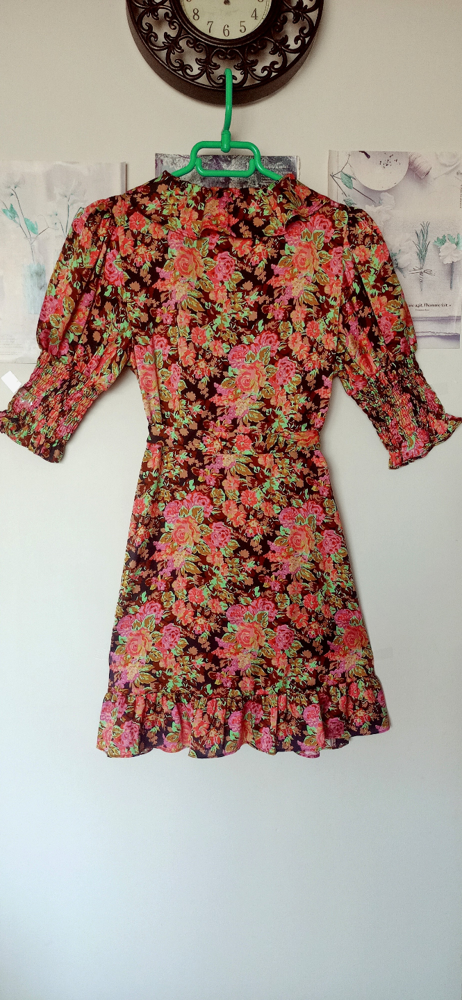 Topshop Floral Wrap Mini Dress - photo 3