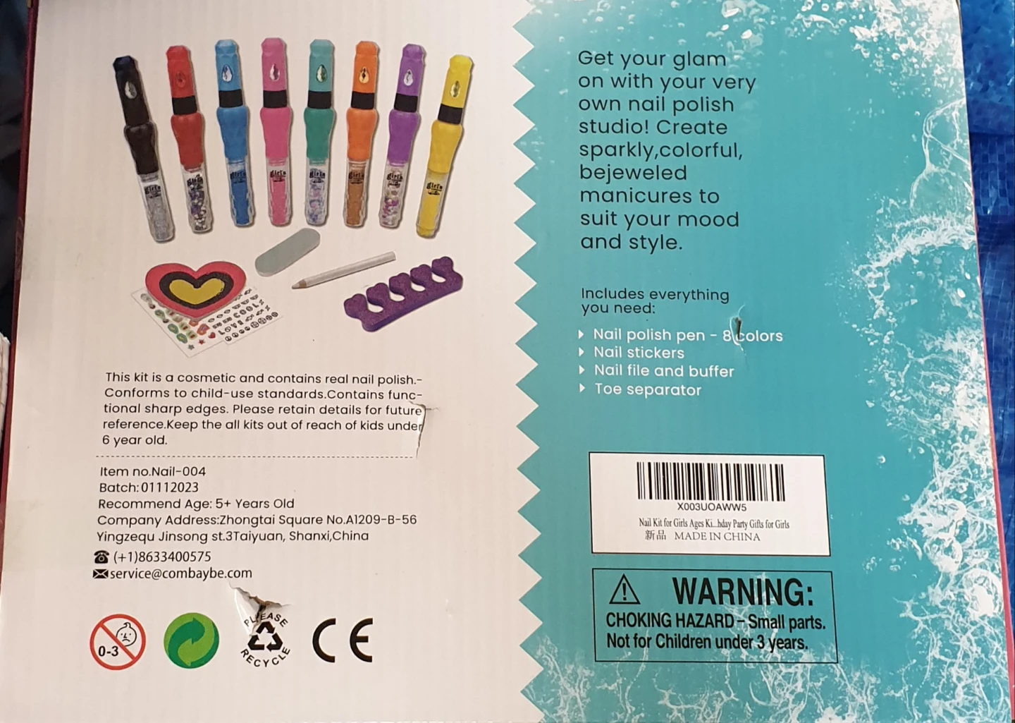 Glamour Nail Art Studio Kit - 8 Polish Colors - photo 2
