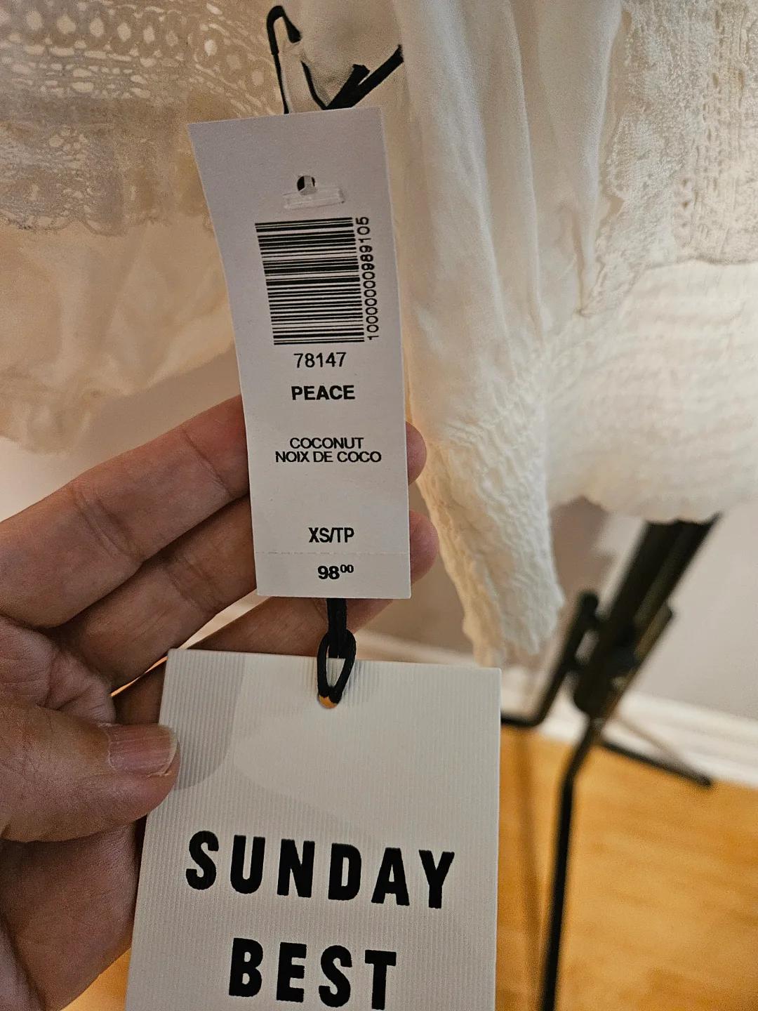 Sunday Best White Lace Crop Top image indicator(3)