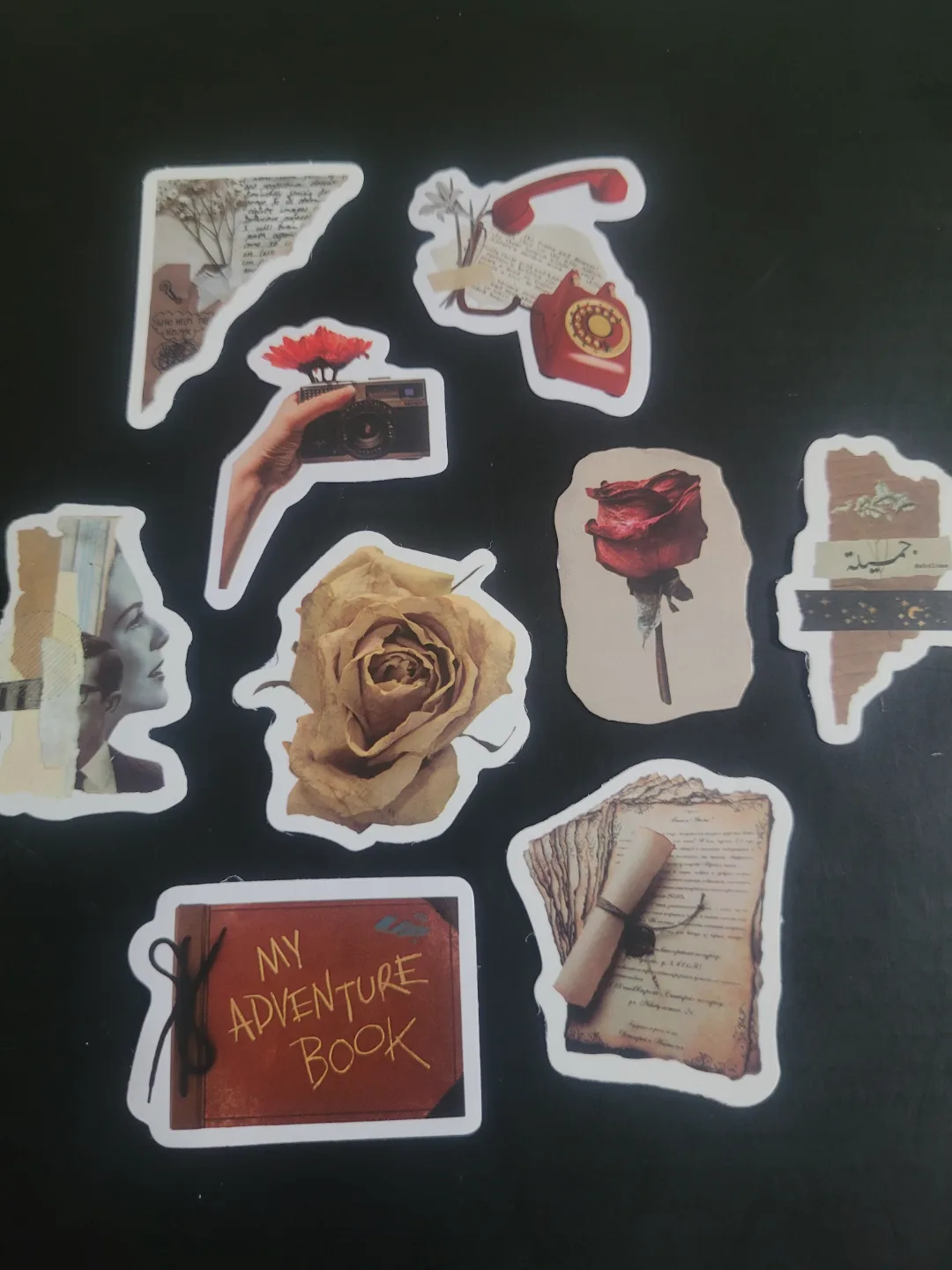 30 Aesthetic Stickers - Vintage, Journaling, Collage image indicator(4)