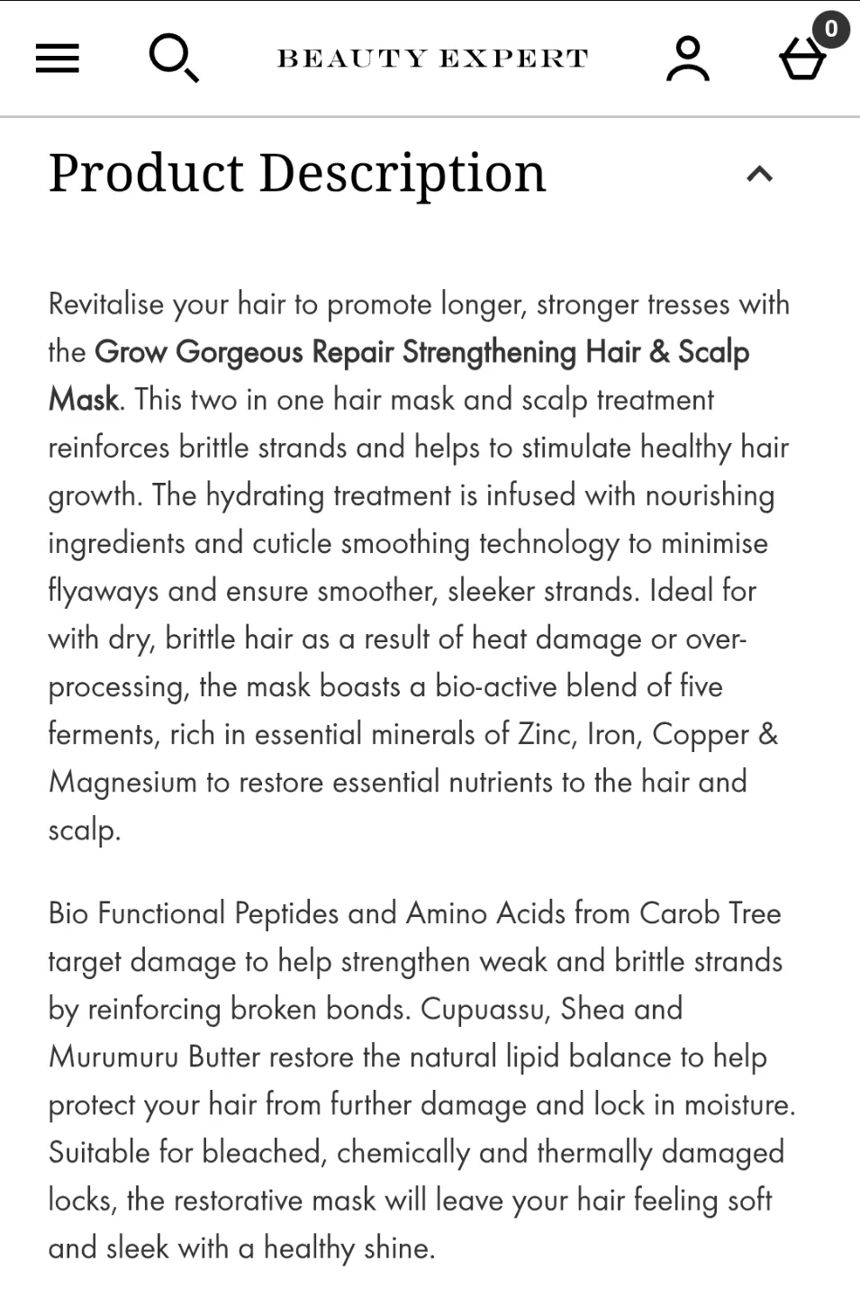 Grow Gorgeous REPAIR Mask image indicator(9)