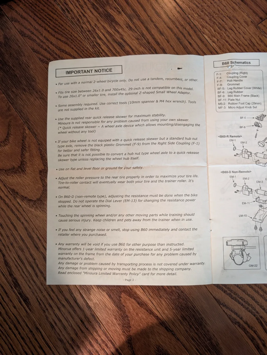 MINOURA Indoor Bicycle Trainer image indicator(5)