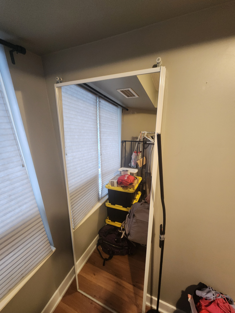 2 mirrored sliding closet doors #freecycle