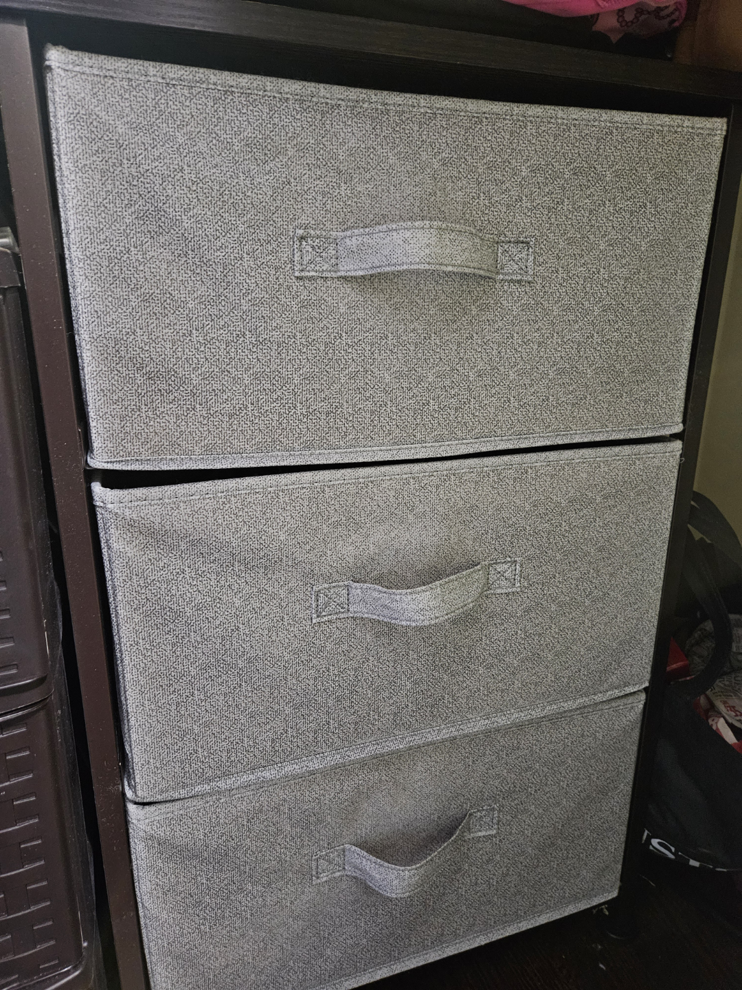 Three-Drawer Fabric Storage Unit - photo 3
