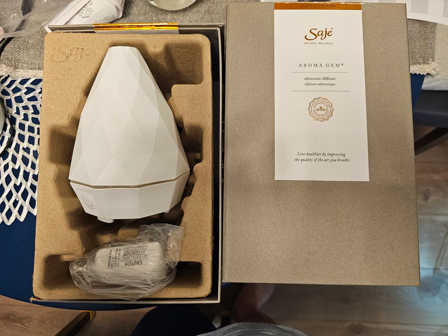Sage Aroma Gem Ultrasonic Diffuser - Brand New in Box thumbnail