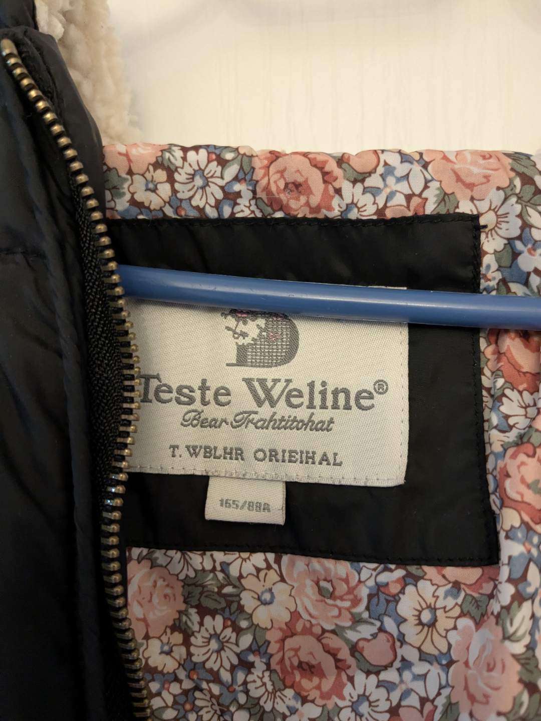Black Winter Coat/ Jacket with bear pattern - photo 4