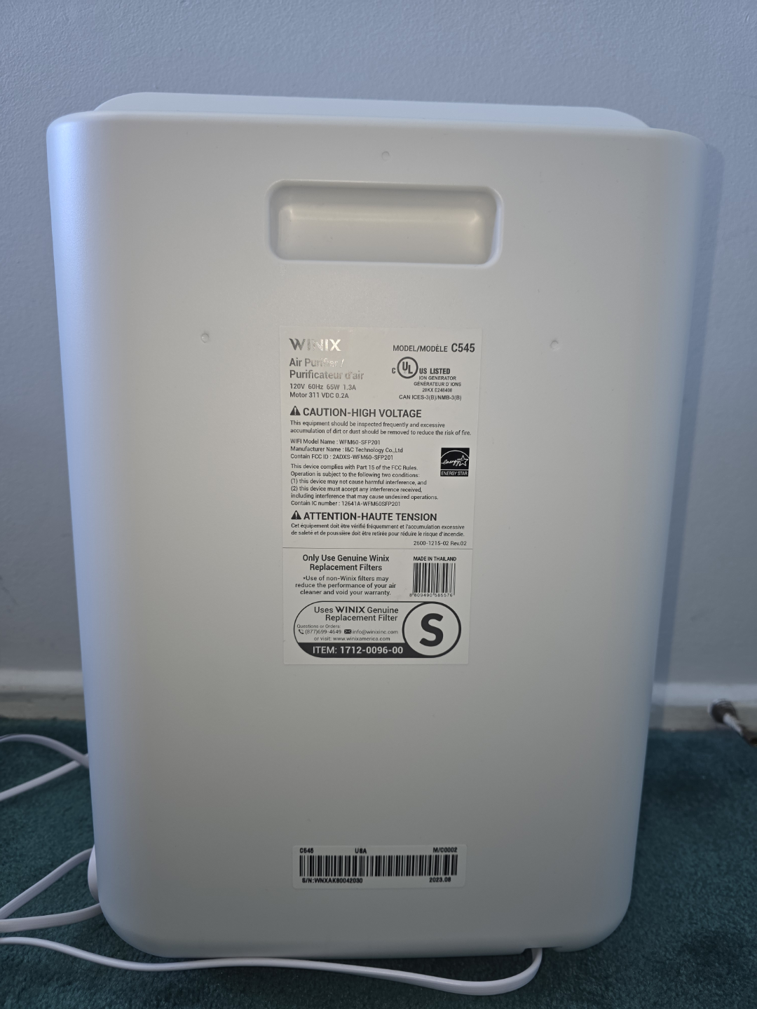 Winix C545 True HEPA Air Purifier – Like New - photo 4