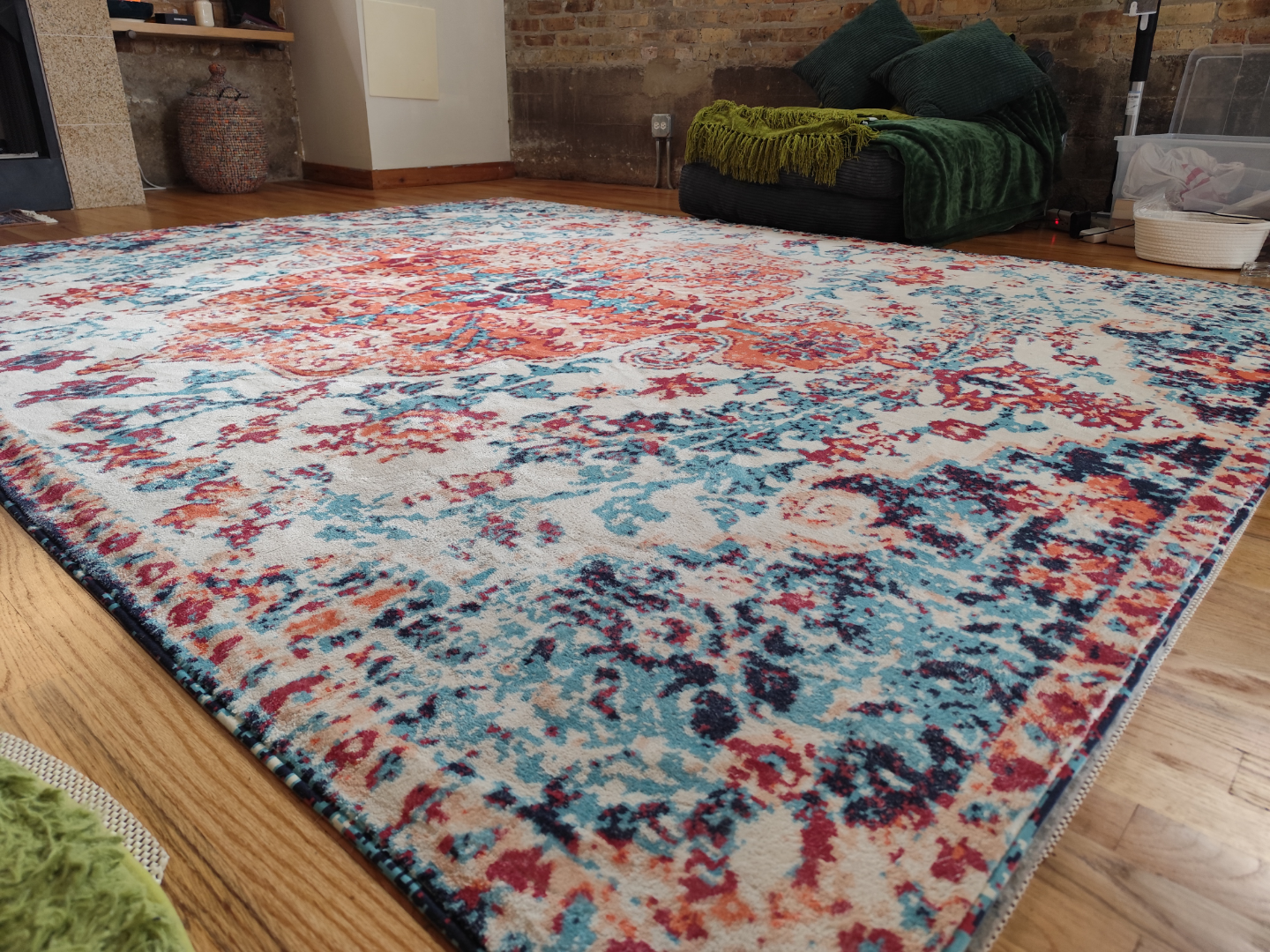 Boho Area Rug with Pad - photo 4