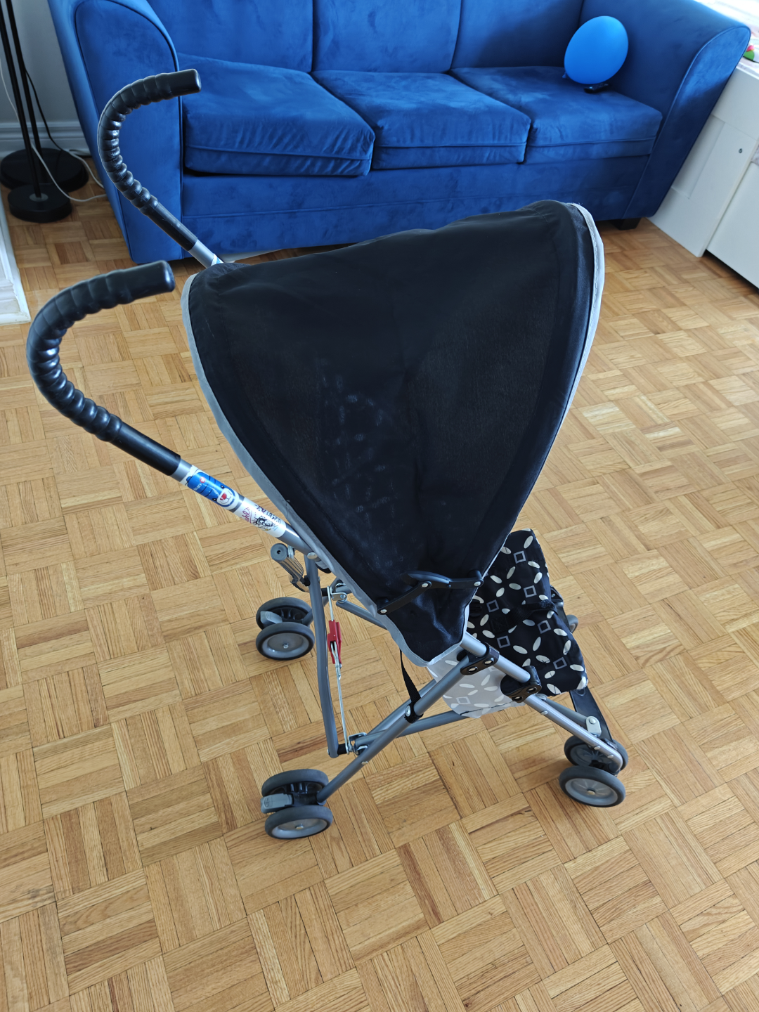 Lightweight Baby Stroller - Black and White Pattern - photo 2