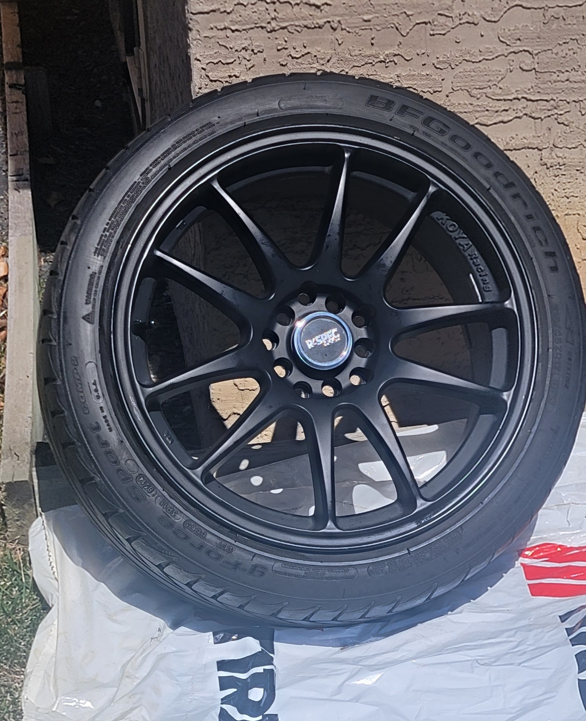 Set of 4 Koya Racing Wheels with BFG Summer Tires - photo 3