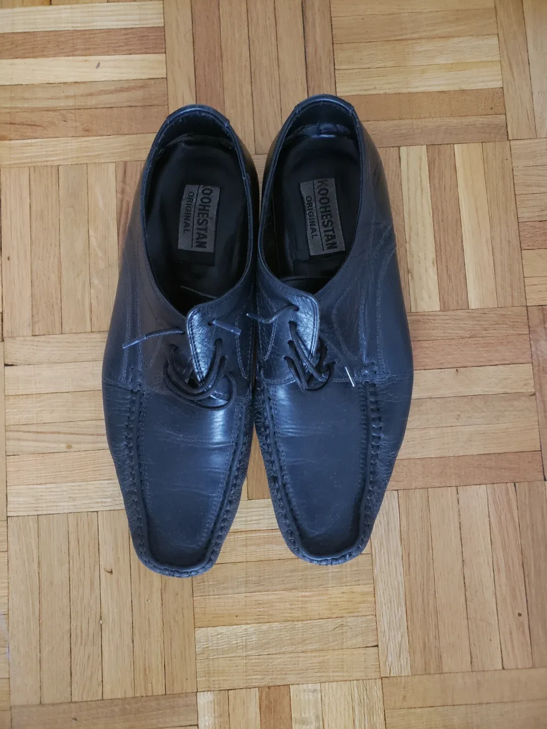Men's Black Leather Shoes #freecycle thumbnail